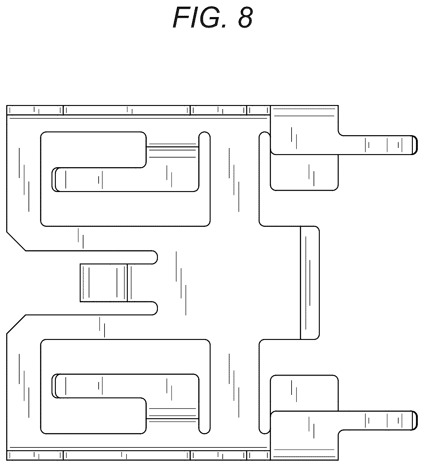 Patent USD1077749 Figure 6 – Optical connector housing