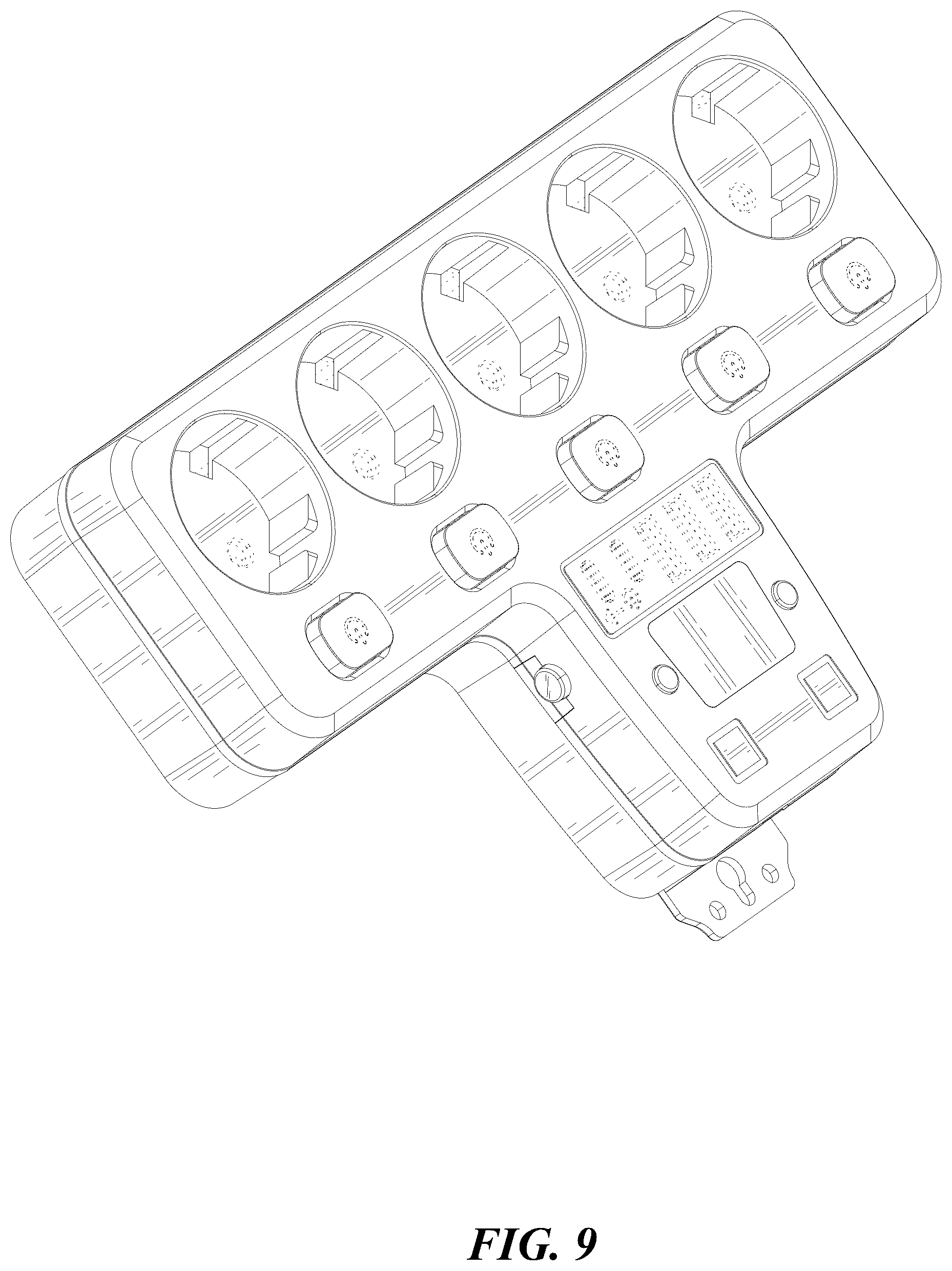 Patent USD1077753 Figure 9 – Power strip