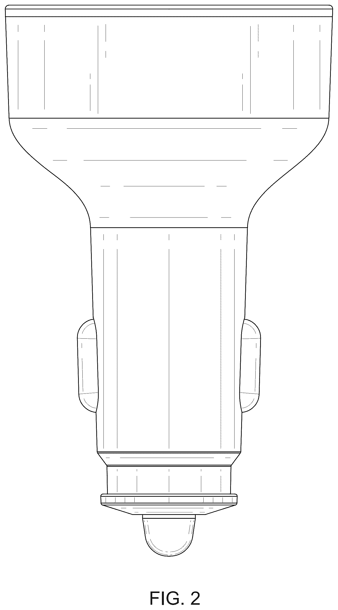 Patent USD1077755 Figure 2 – USB car charger