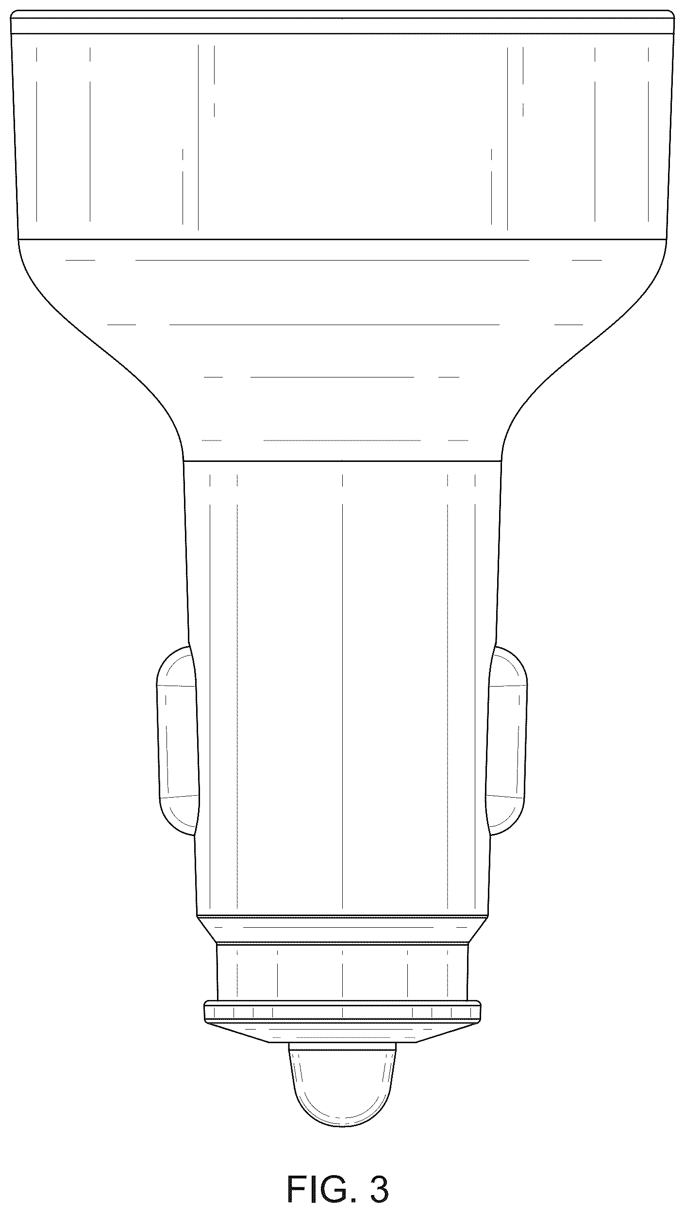 Patent USD1077755 Figure 3 – USB car charger
