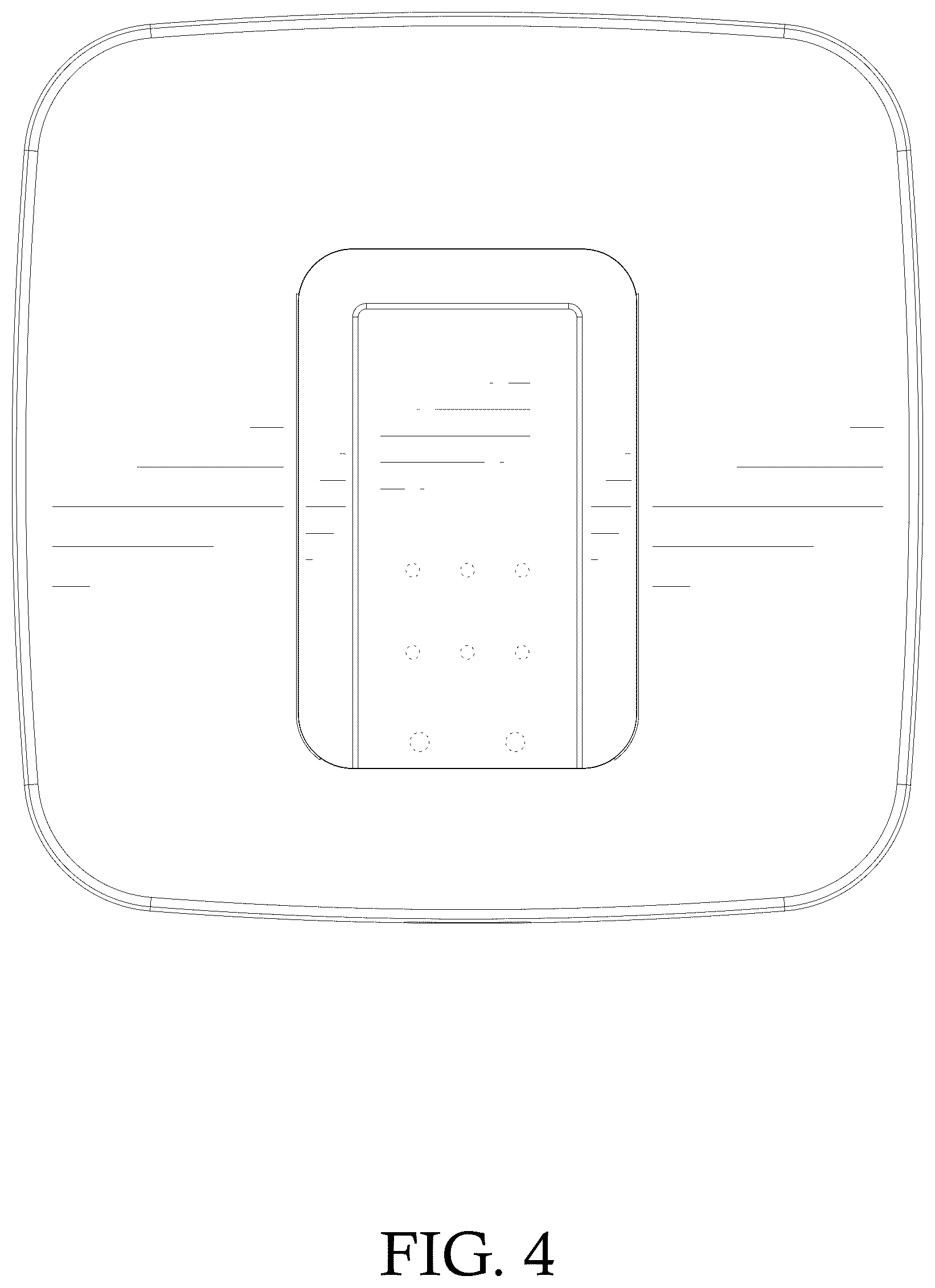 Patent USD1077759 Figure 4 – Remote control for heating pad