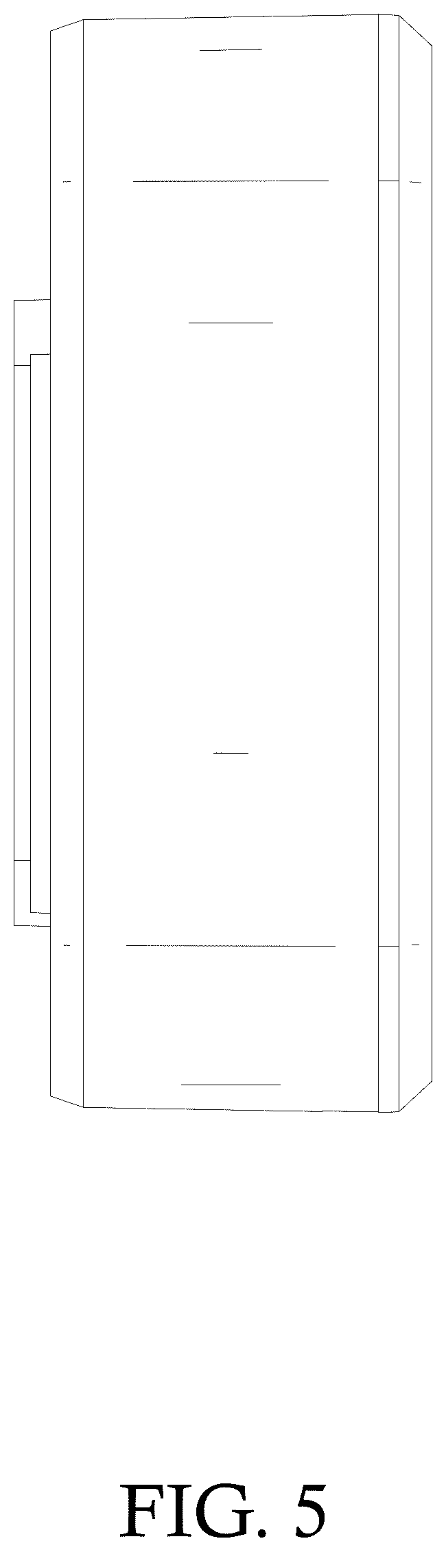 Patent USD1077759 Figure 5 – Remote control for heating pad