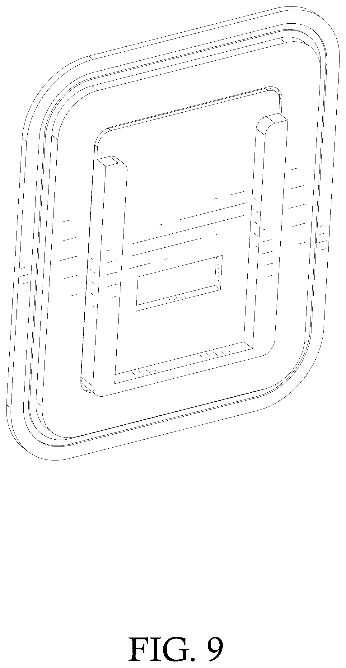 Patent USD1077759 Figure 9 – Remote control for heating pad
