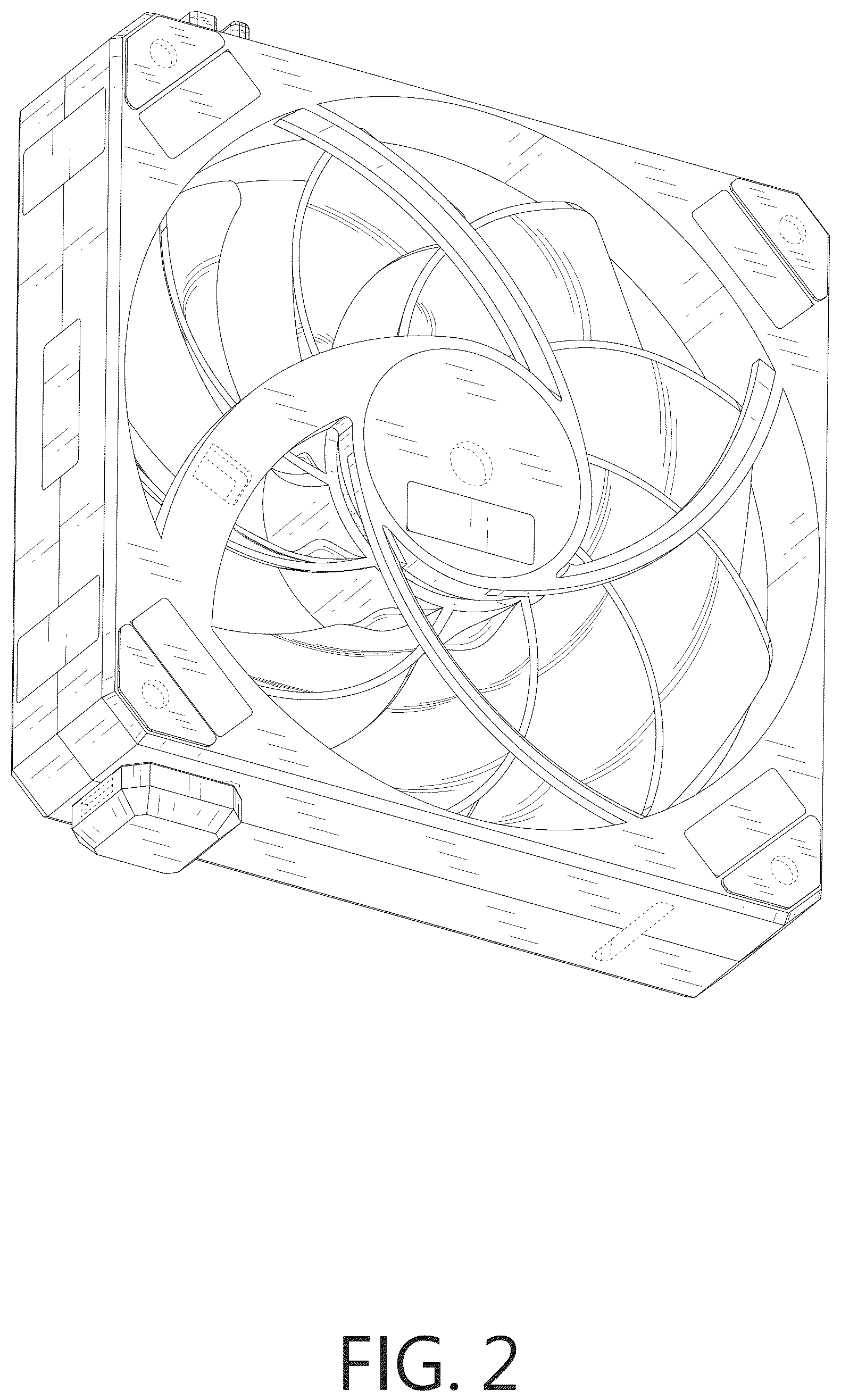 Patent USD1077760 Figure 2 – Computer fan
