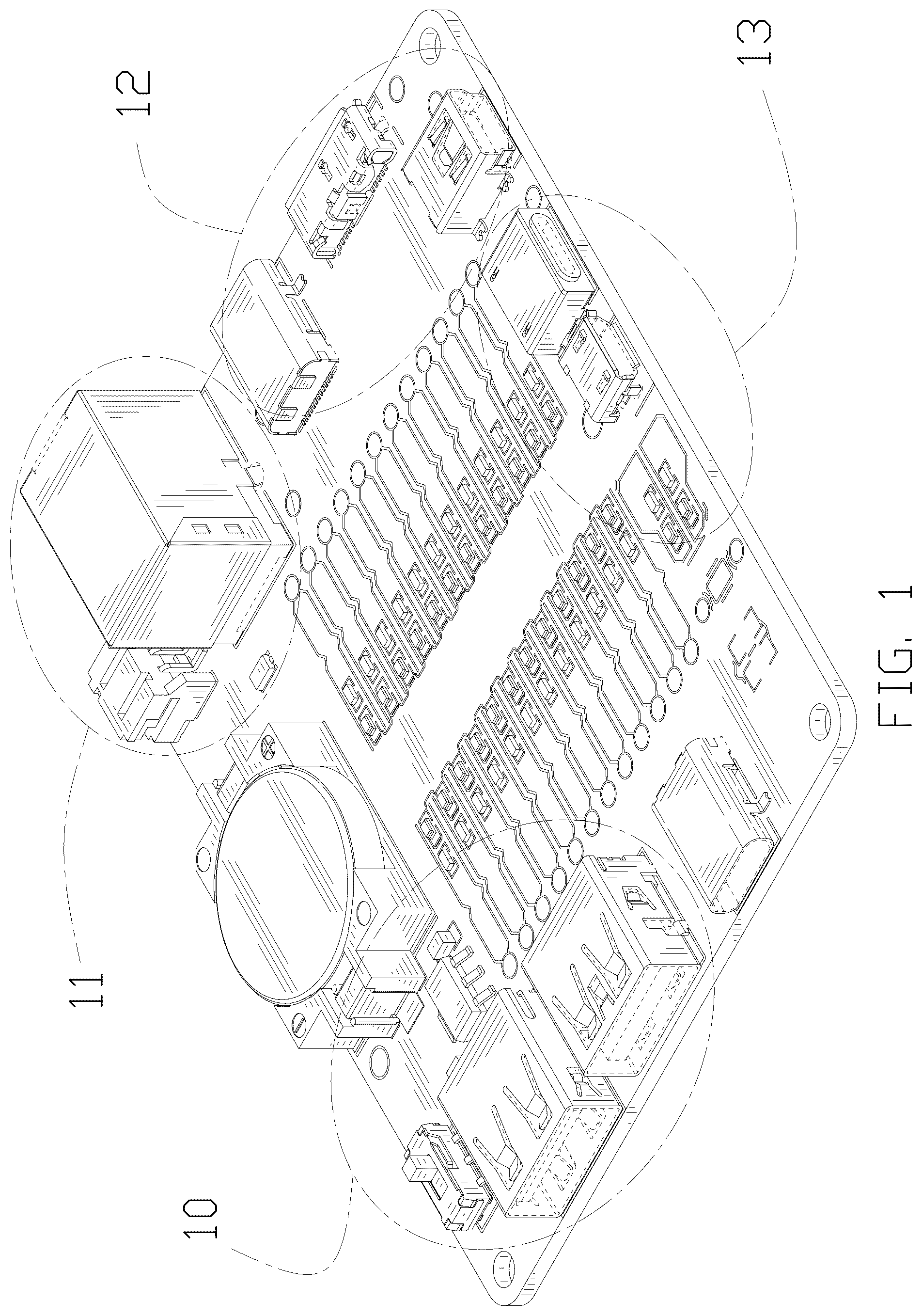 Patent USD1077763 Figure 1 – Tester for USB data cables