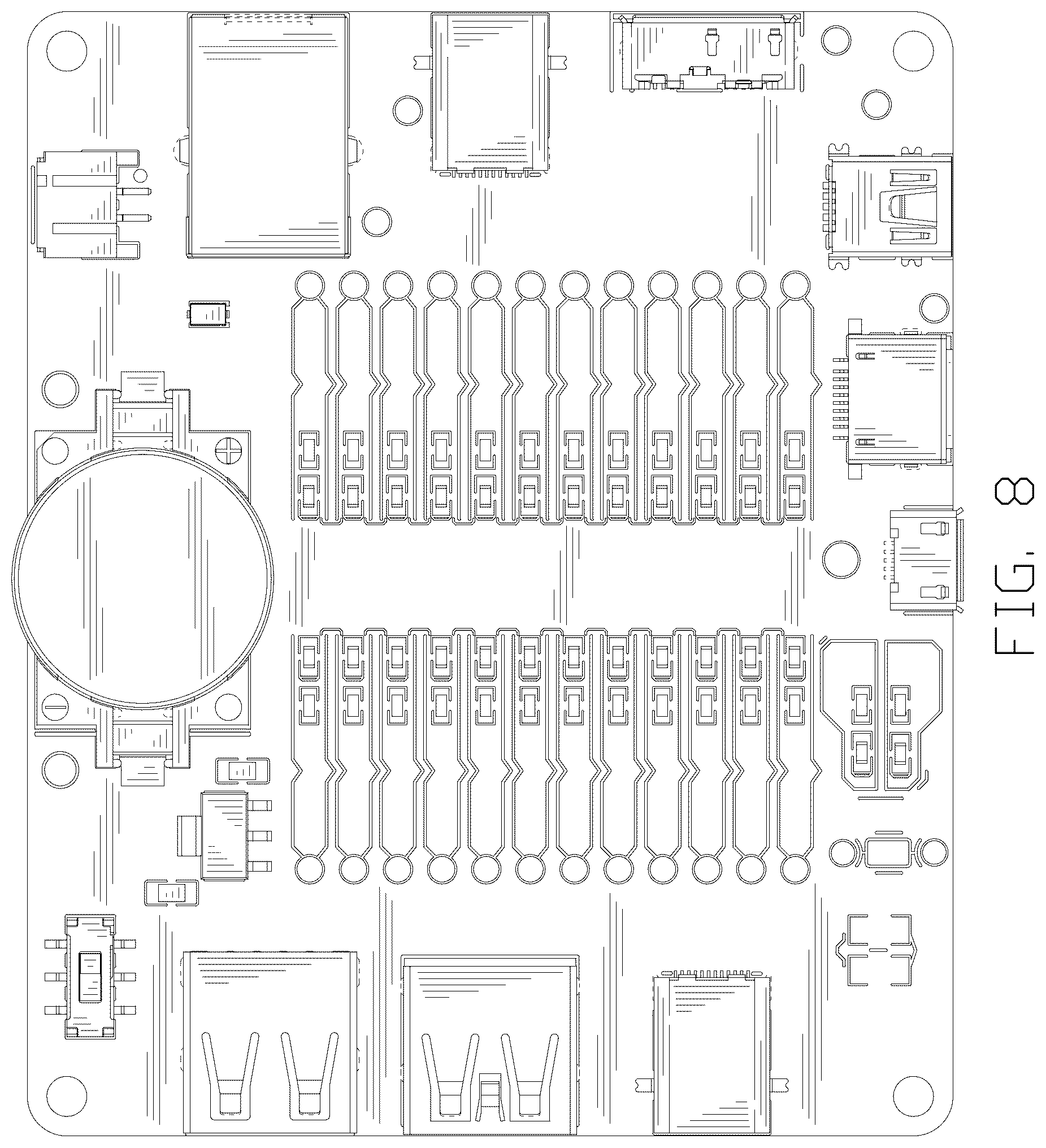 Patent USD1077763 Figure 8 – Tester for USB data cables
