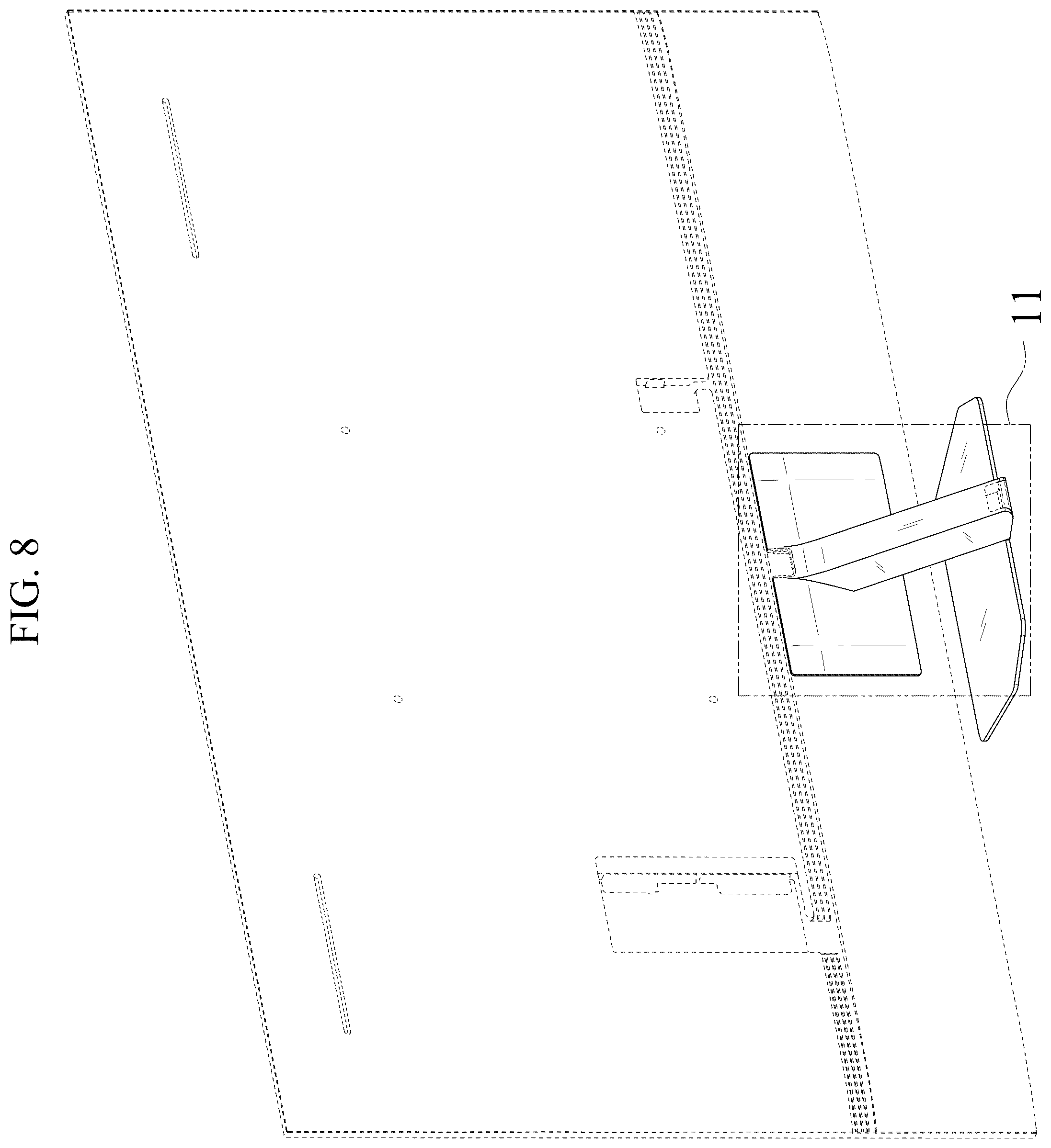 Patent USD1077764 Figure 8 – Television receiver