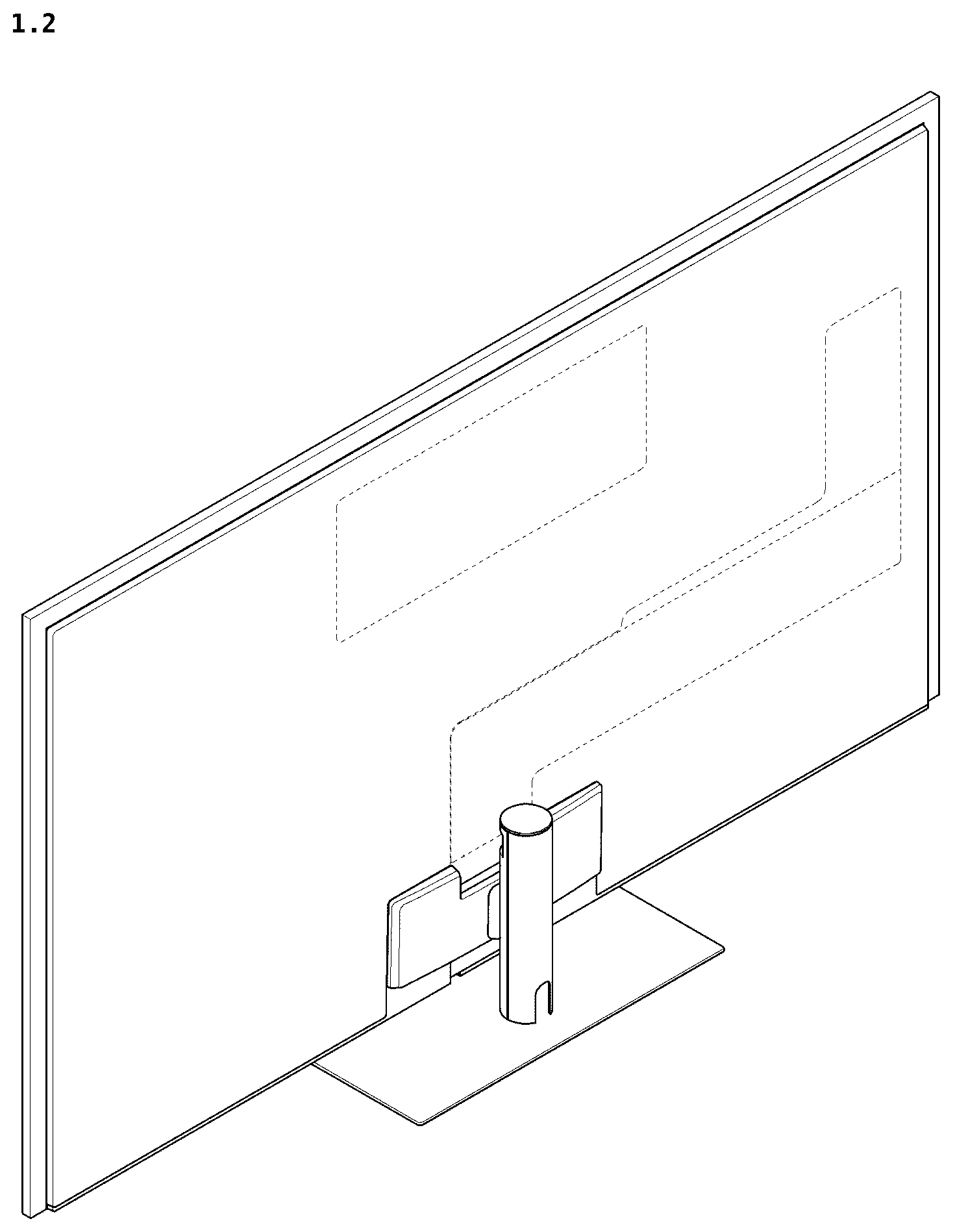 Patent USD1077765 Figure 2 – Television receiver