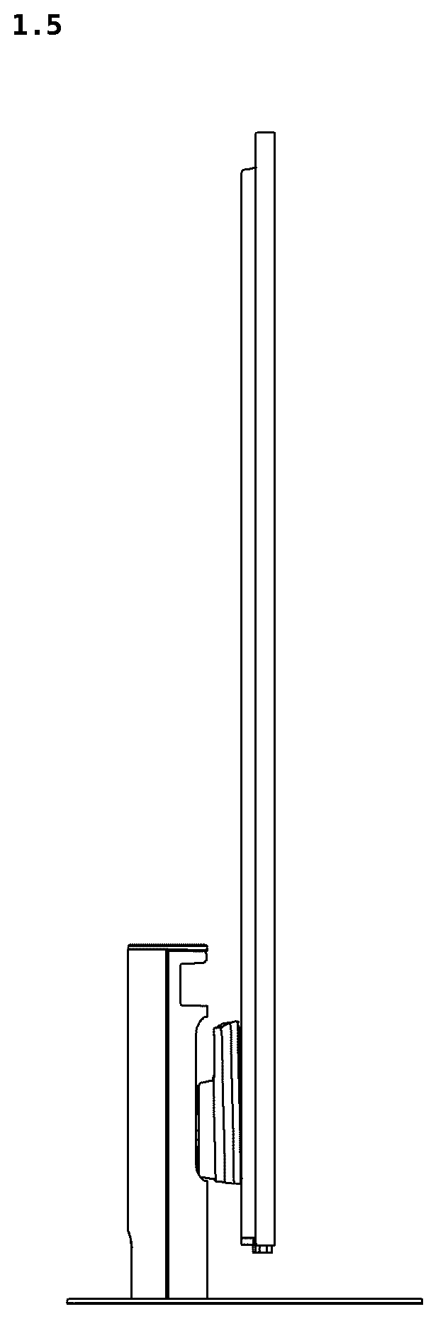 Patent USD1077765 Figure 5 – Television receiver