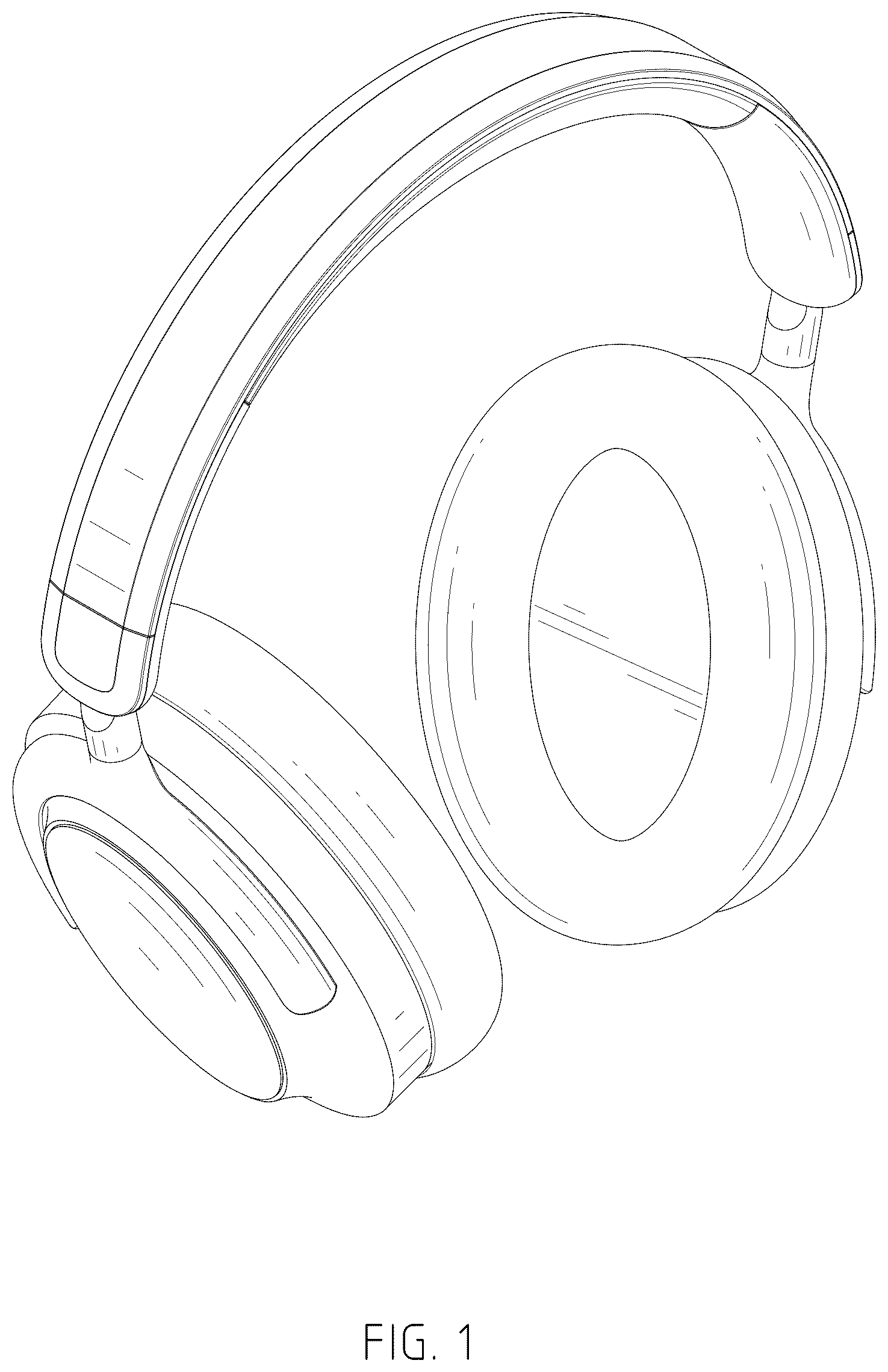 Patent USD1077773 Figure 1 – Noise canceling headphone