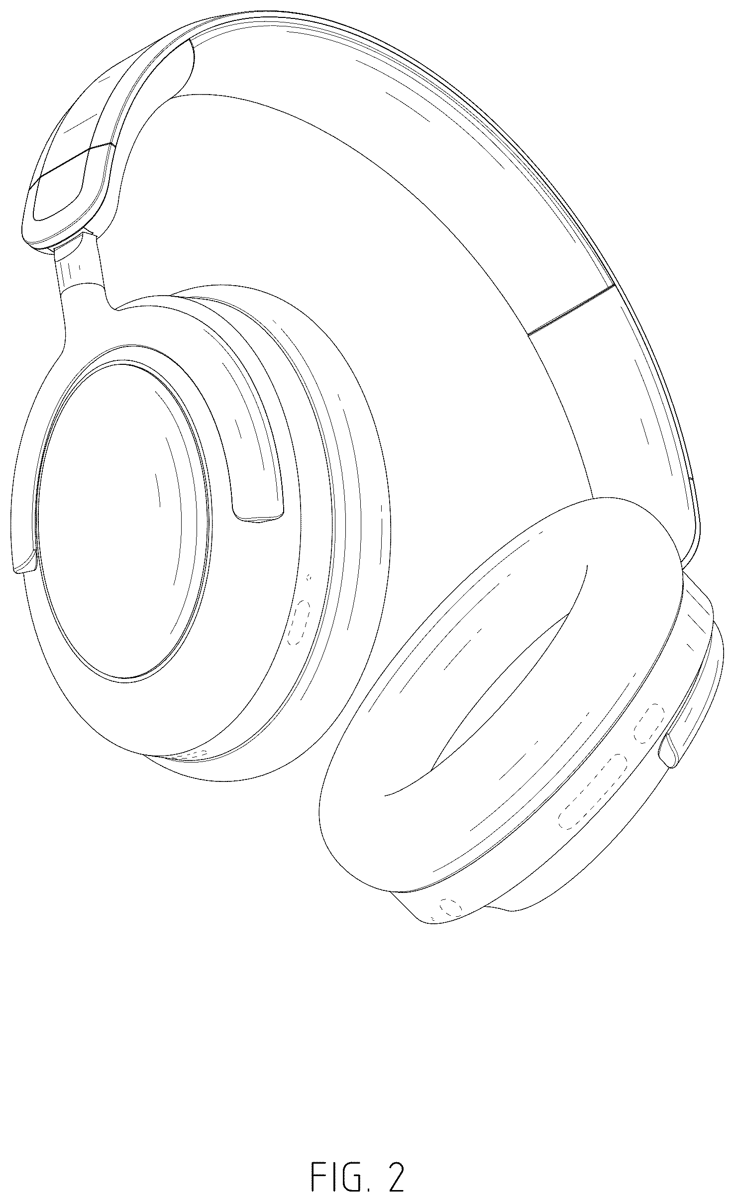 Patent USD1077773 Figure 2 – Noise canceling headphone