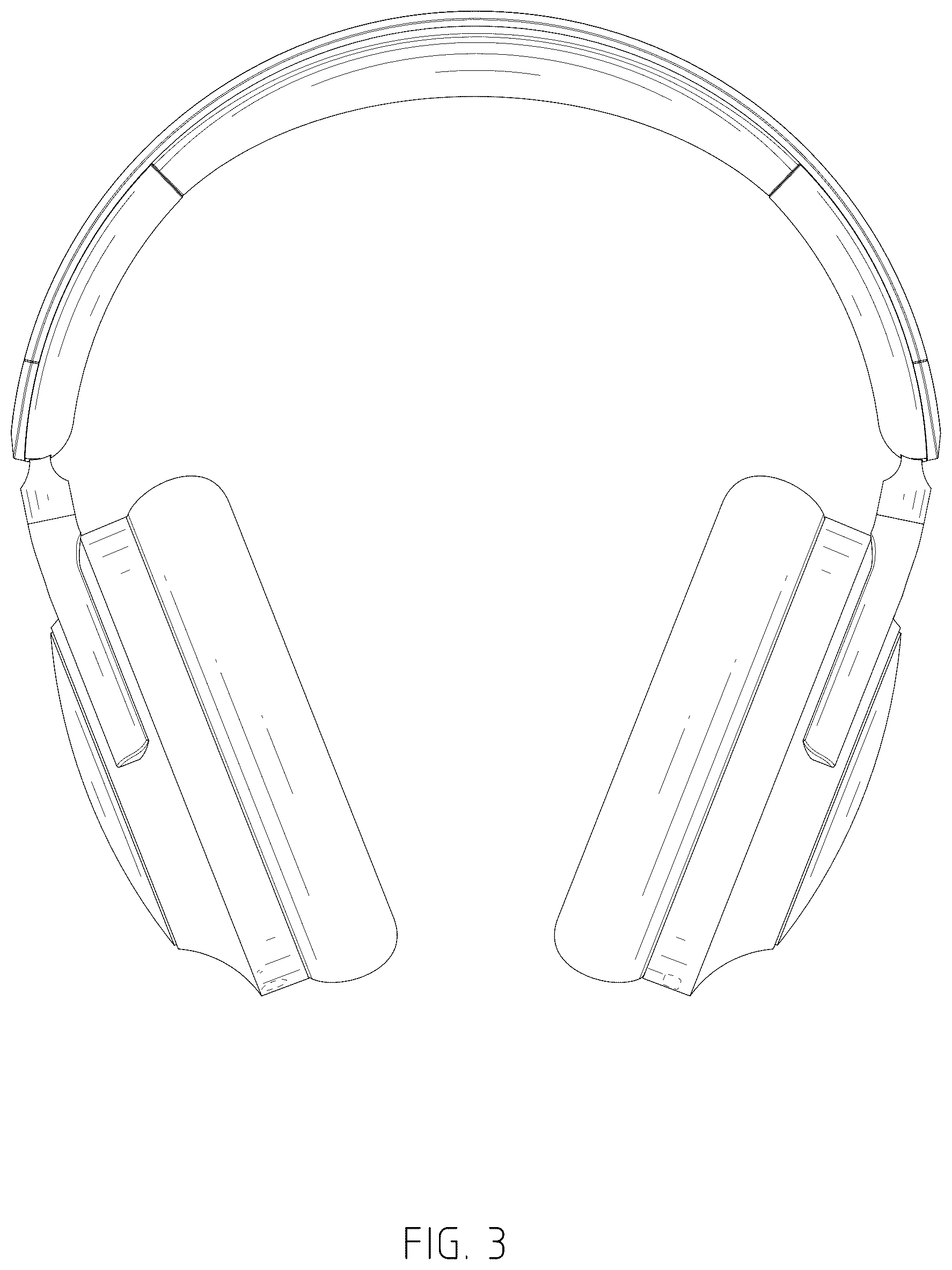 Patent USD1077773 Figure 3 – Noise canceling headphone