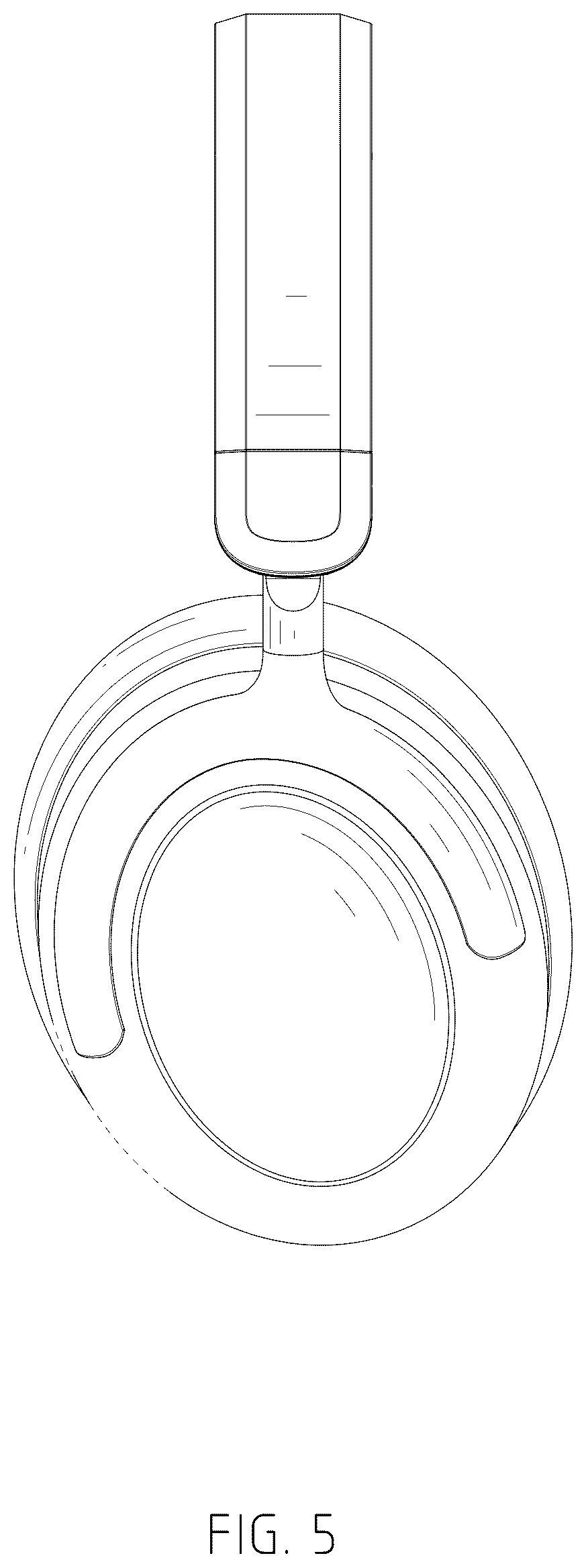 Patent USD1077773 Figure 5 – Noise canceling headphone