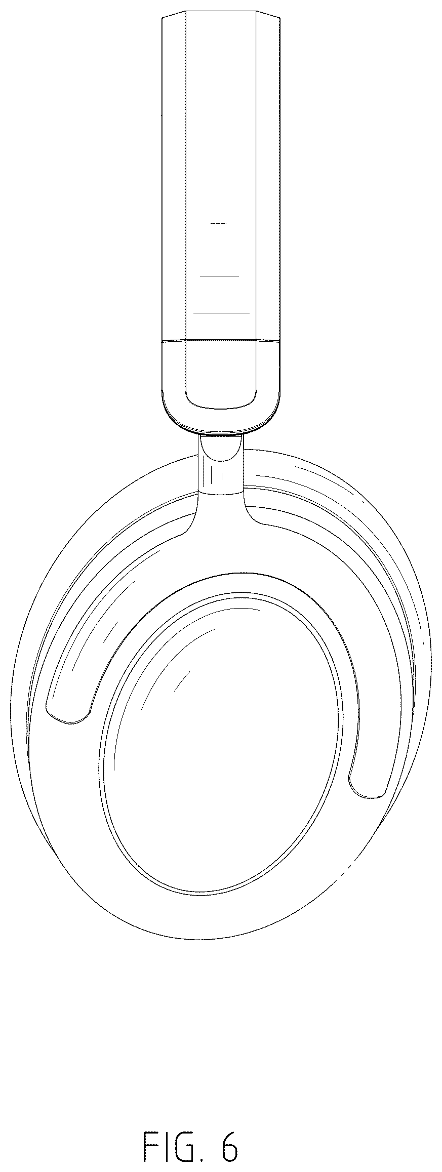 Patent USD1077773 Figure 6 – Noise canceling headphone