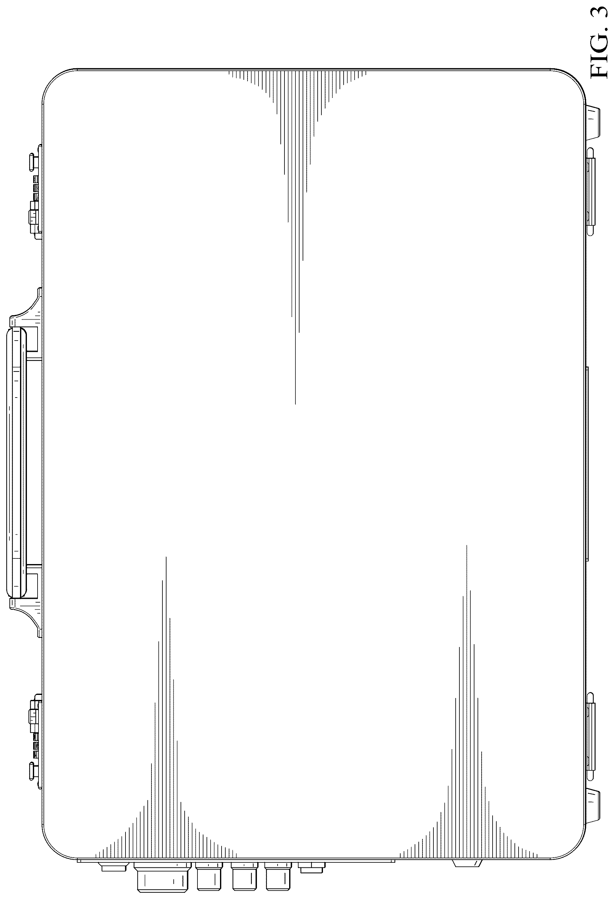Patent USD1077774 Figure 3 – Briefcase stereo