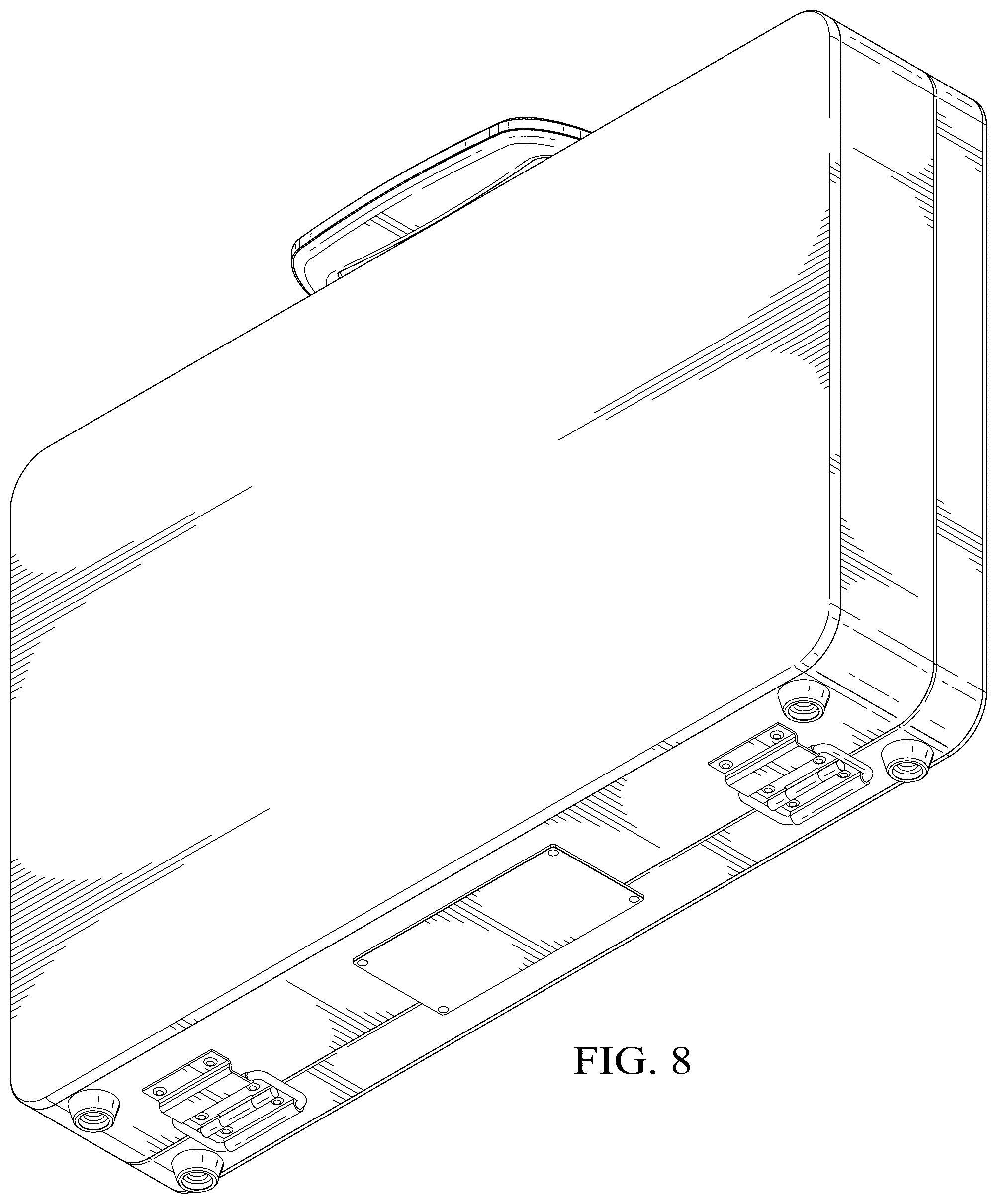 Patent USD1077774 Figure 6 – Briefcase stereo
