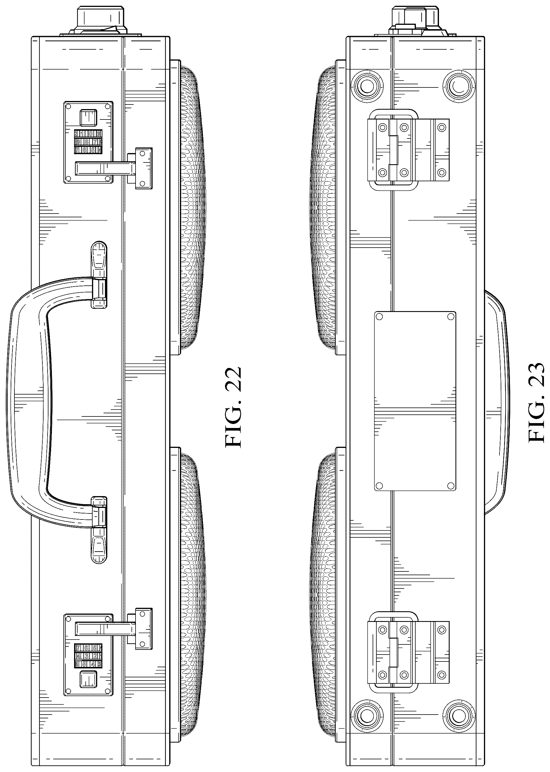 Patent USD1077774 Figure 17 – Briefcase stereo