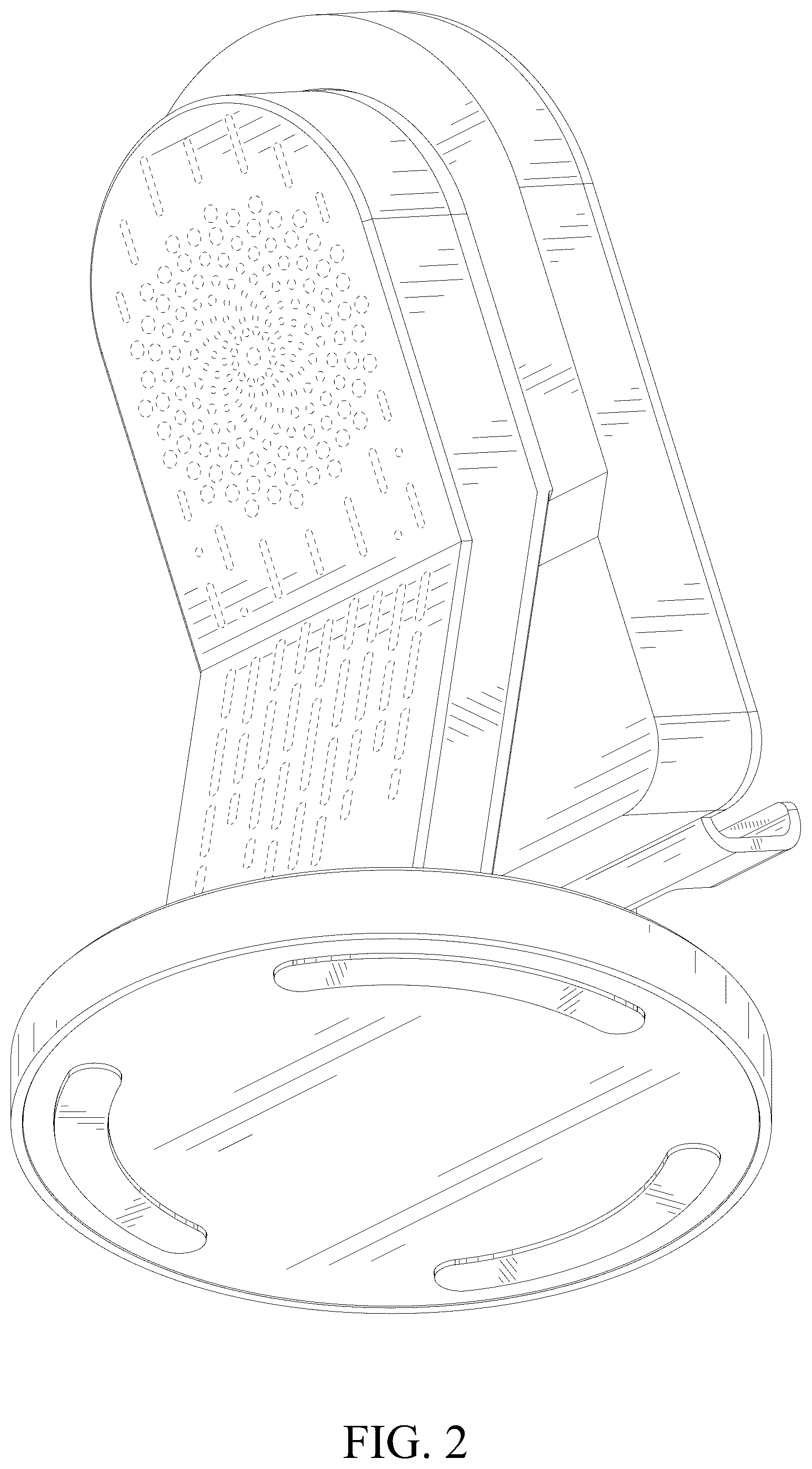 Patent USD1077775 Figure 2 – Mobile phone stand with speaker