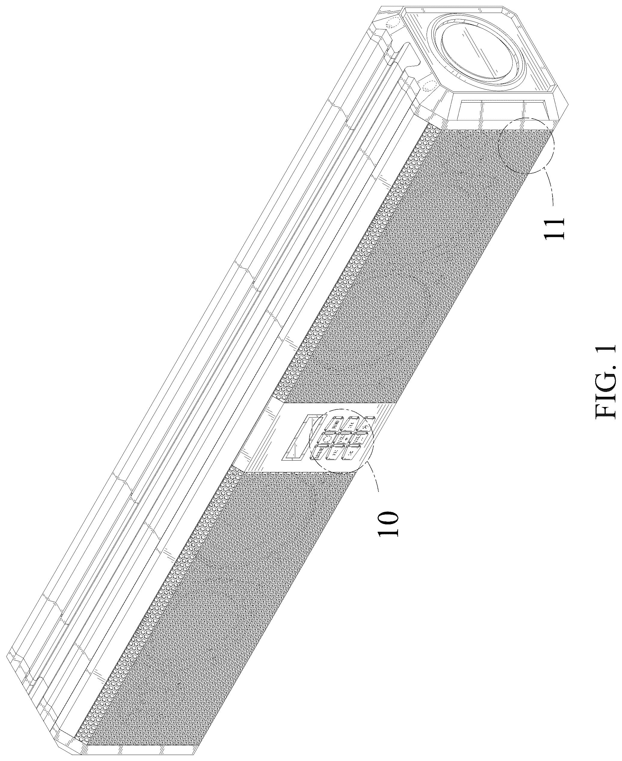 Patent USD1077777 Figure 1 – Sound bar