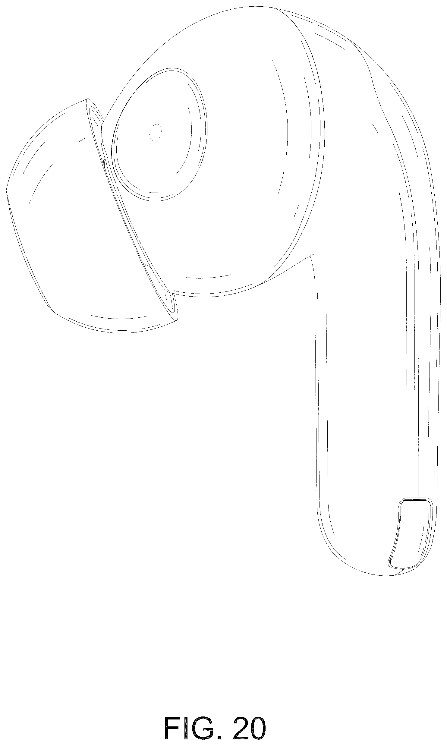 Patent USD1077781 Figure 20 – Earphones with charging case