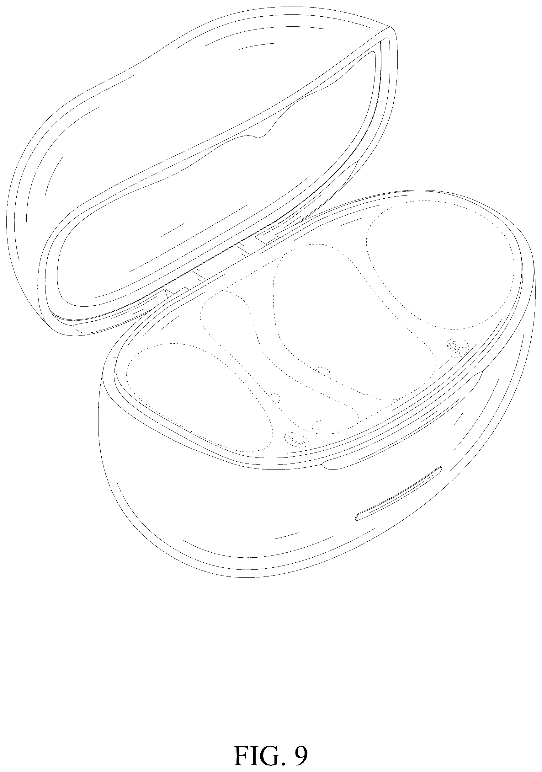 Patent USD1077782 Figure 9 – Earphone with charging case