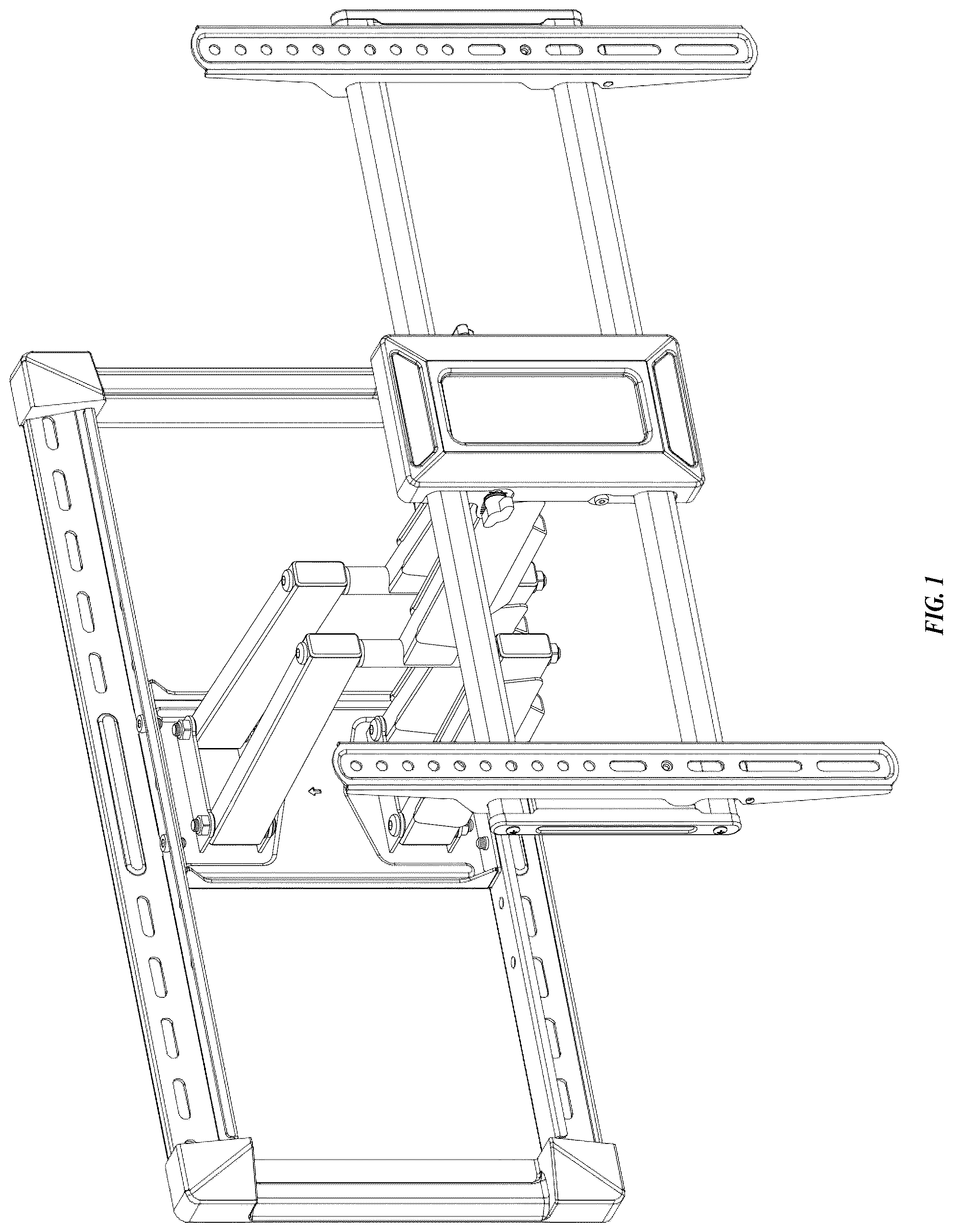 Patent USD1077784 Figure 1 – TV mount