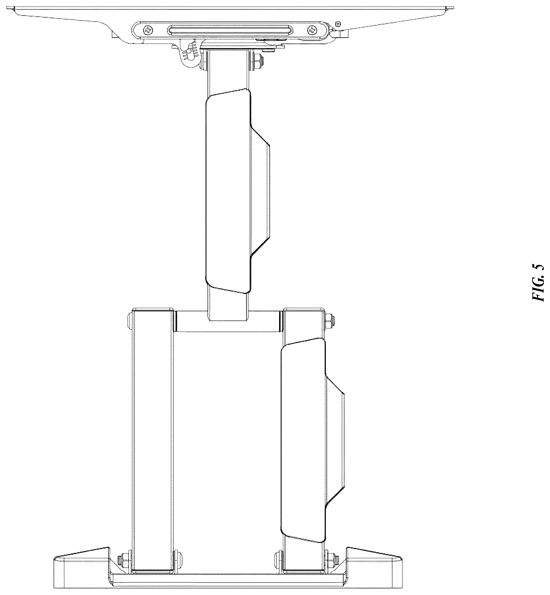 Patent USD1077784 Figure 5 – TV mount