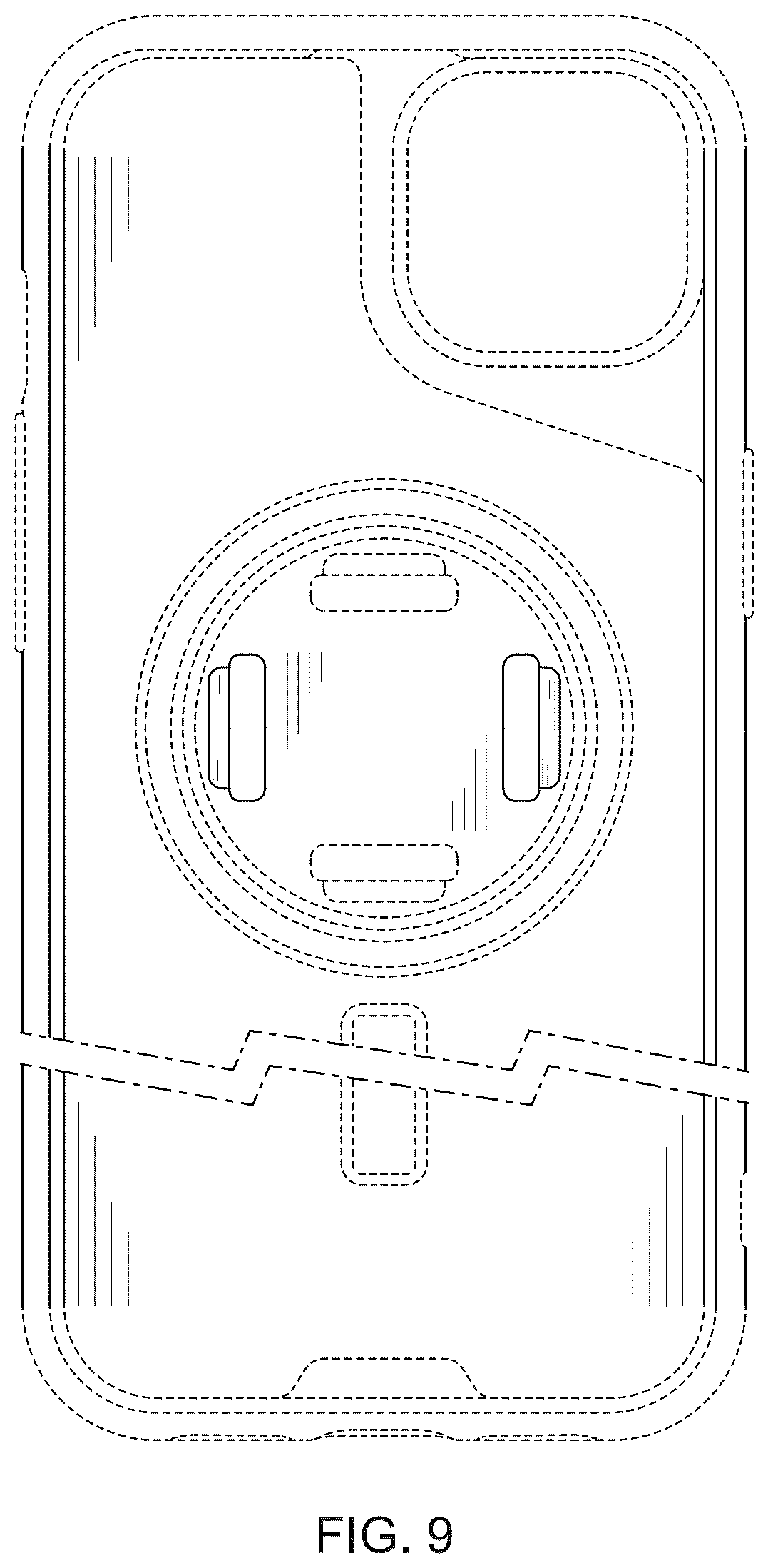 Patent USD1077785 Figure 9 – Case for mobile device