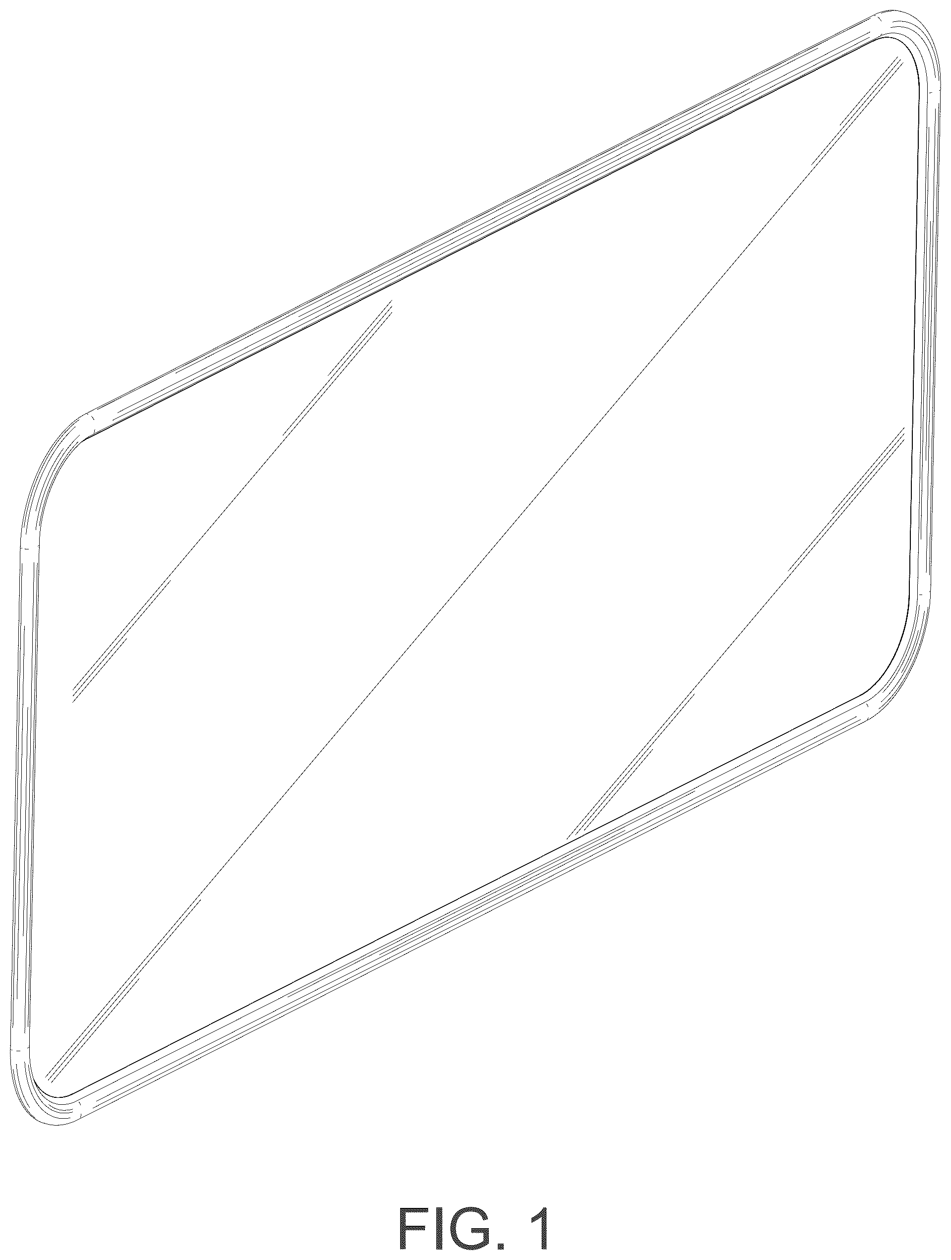 Patent USD1077786 Figure 1 – Tempered film for cell phone