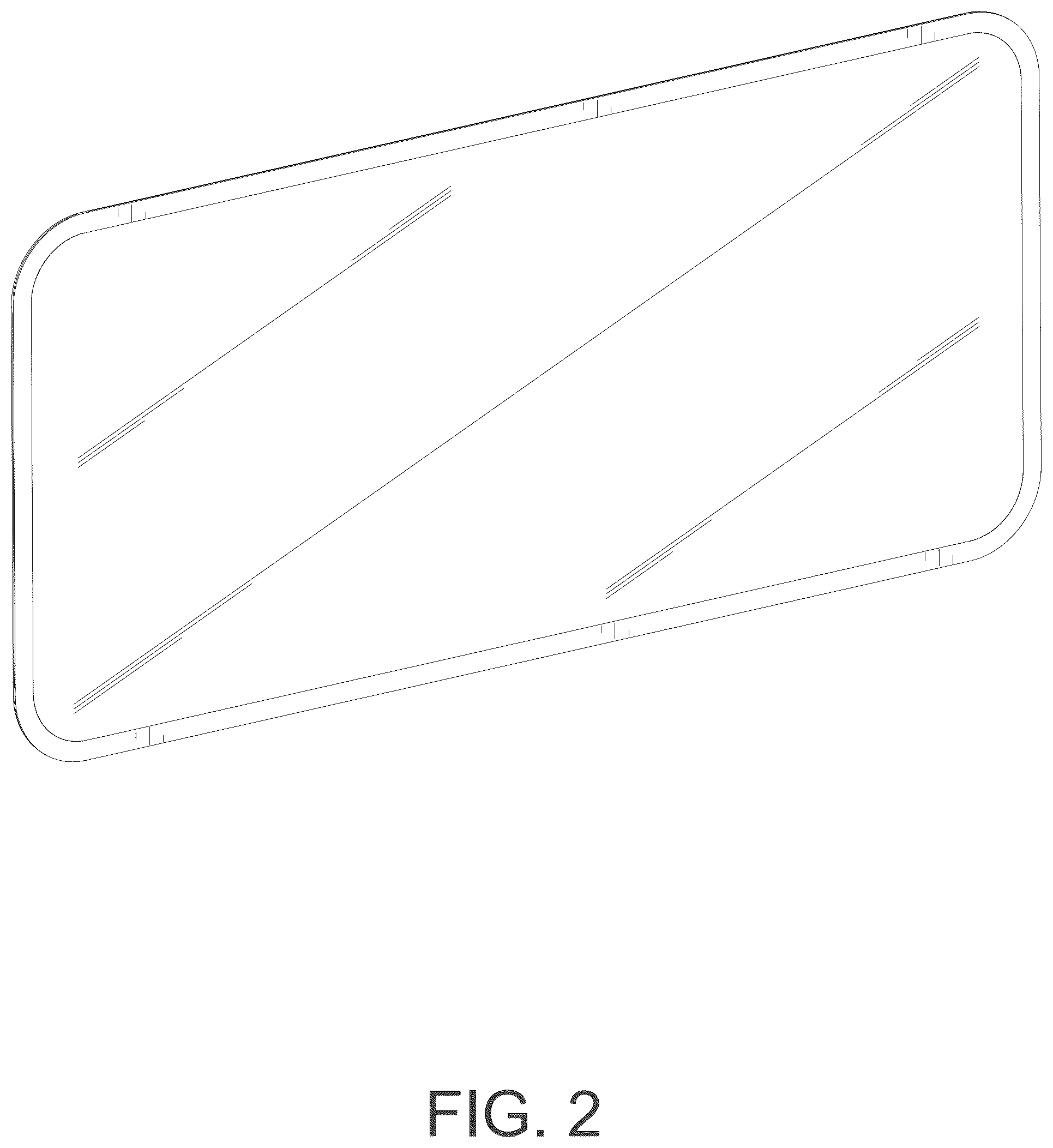 Patent USD1077786 Figure 2 – Tempered film for cell phone