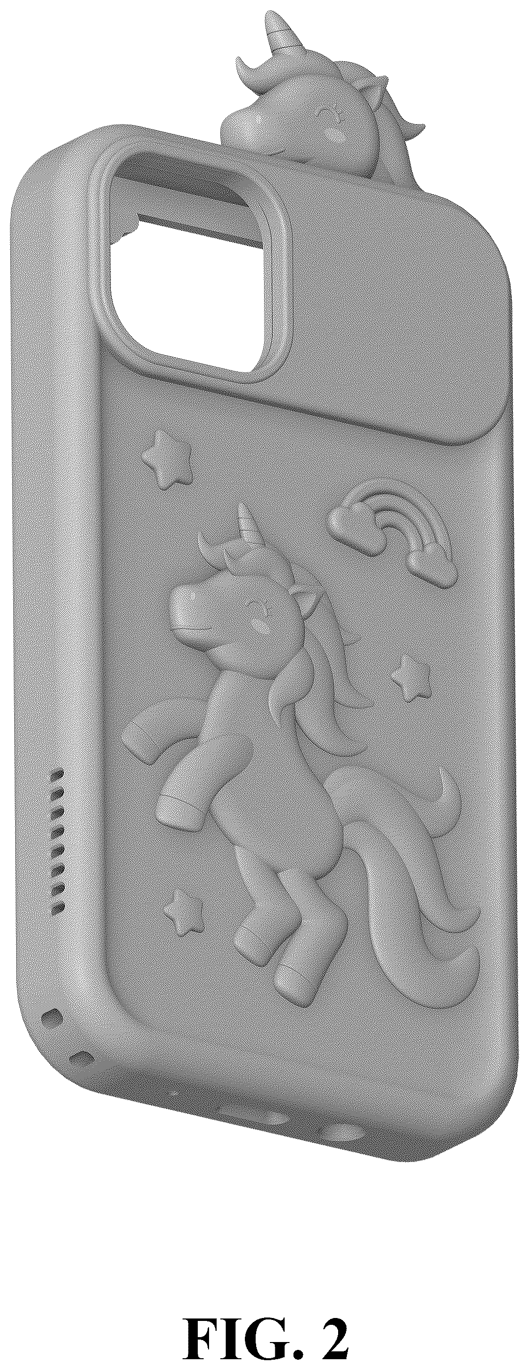 Patent USD1077787 Figure 2 – Children's toy mobile phone case