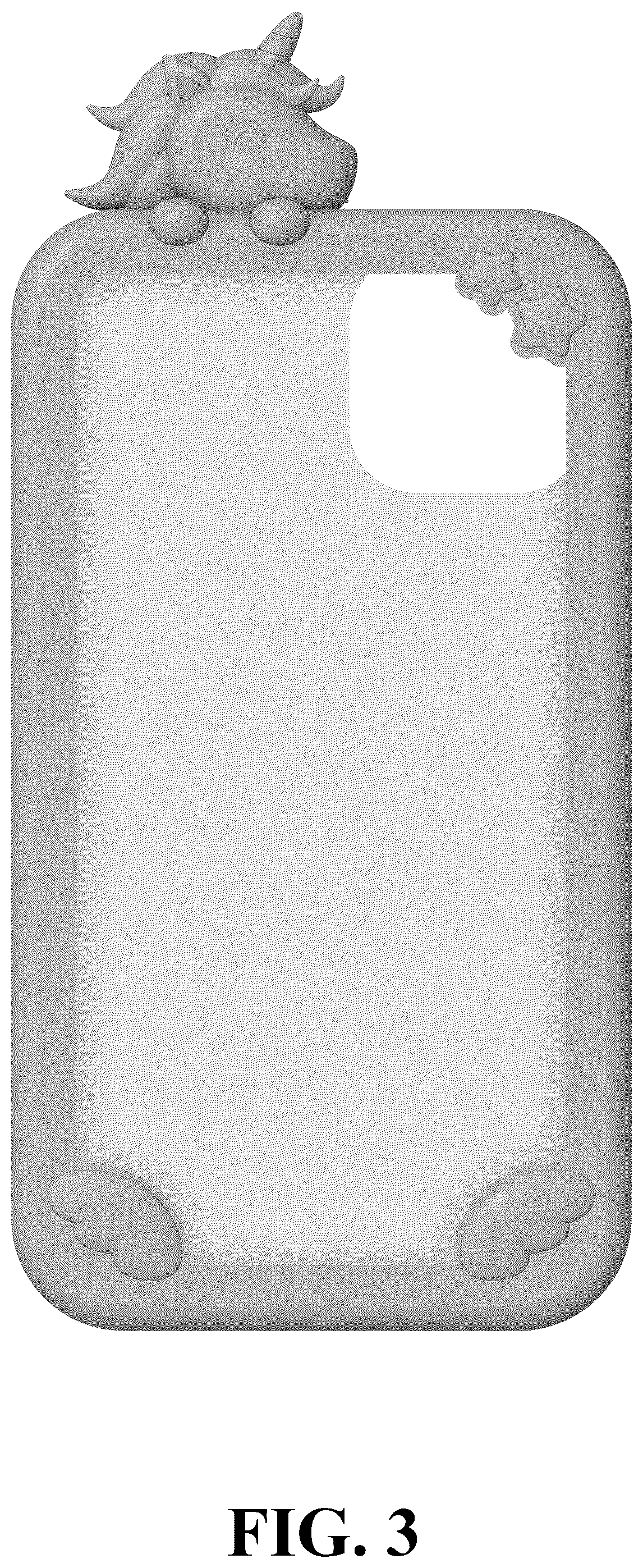 Patent USD1077787 Figure 3 – Children's toy mobile phone case