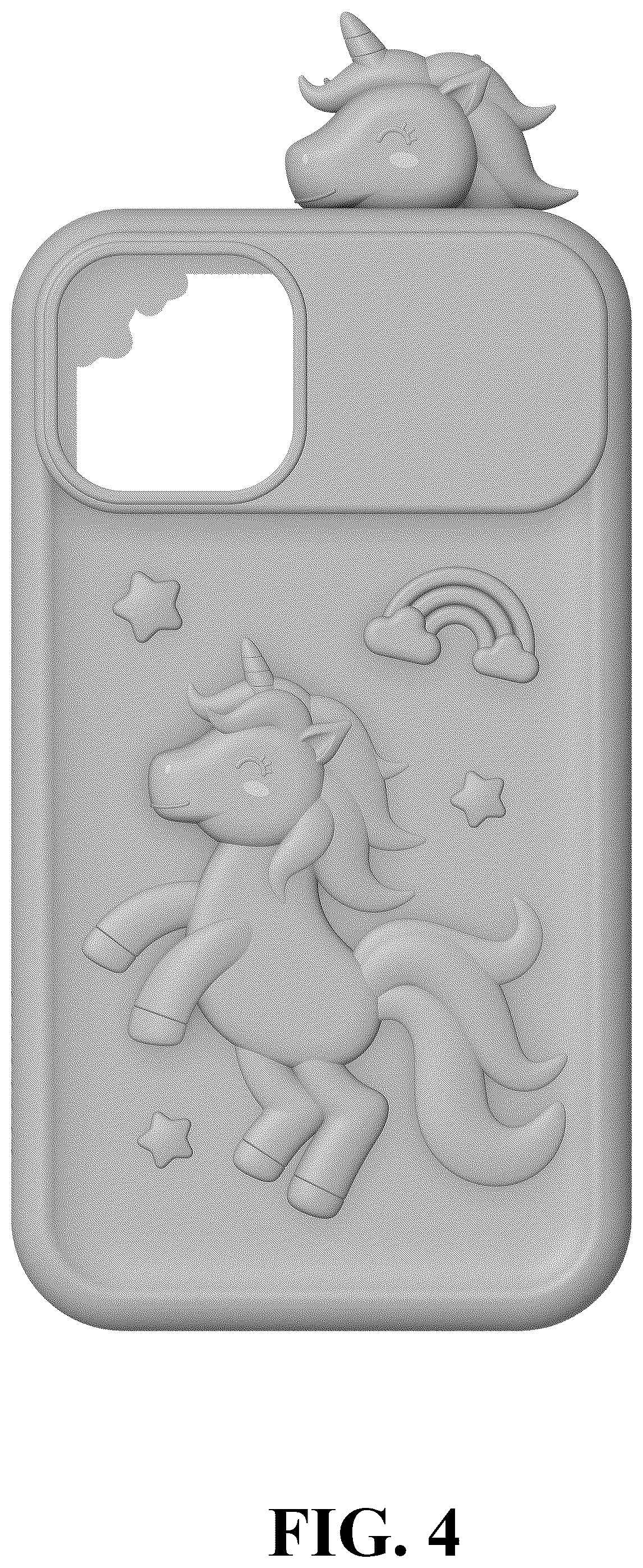 Patent USD1077787 Figure 4 – Children's toy mobile phone case