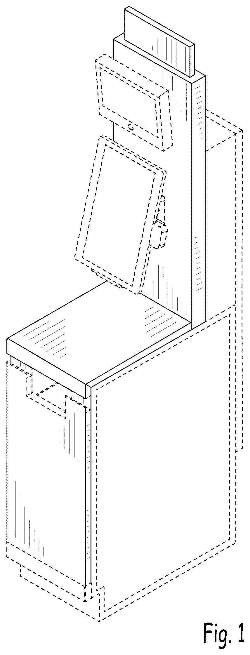 Patent USD1077791 Figure 1 – Checkout station