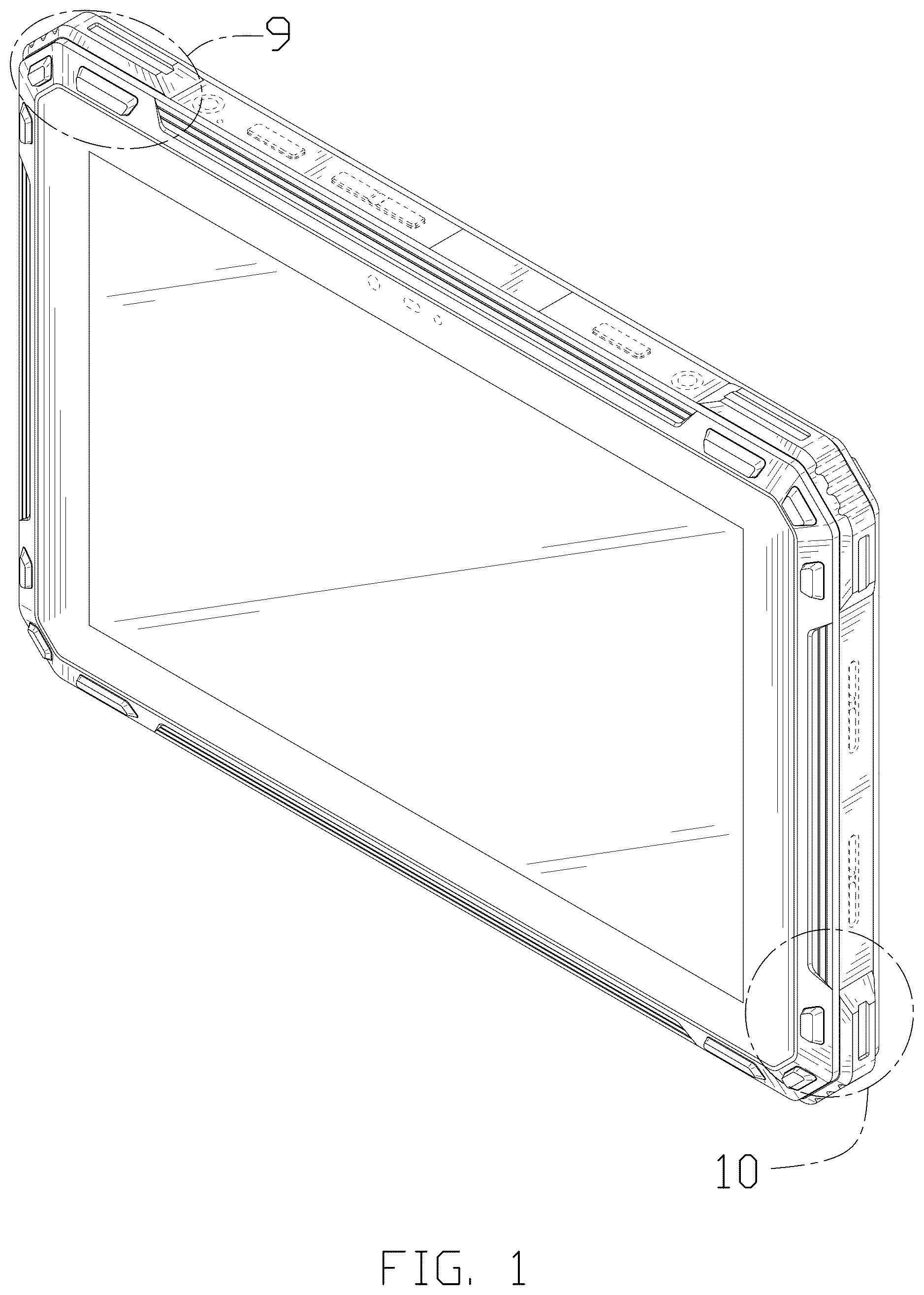 Patent USD1077795 Figure 1 – Mobile terminal