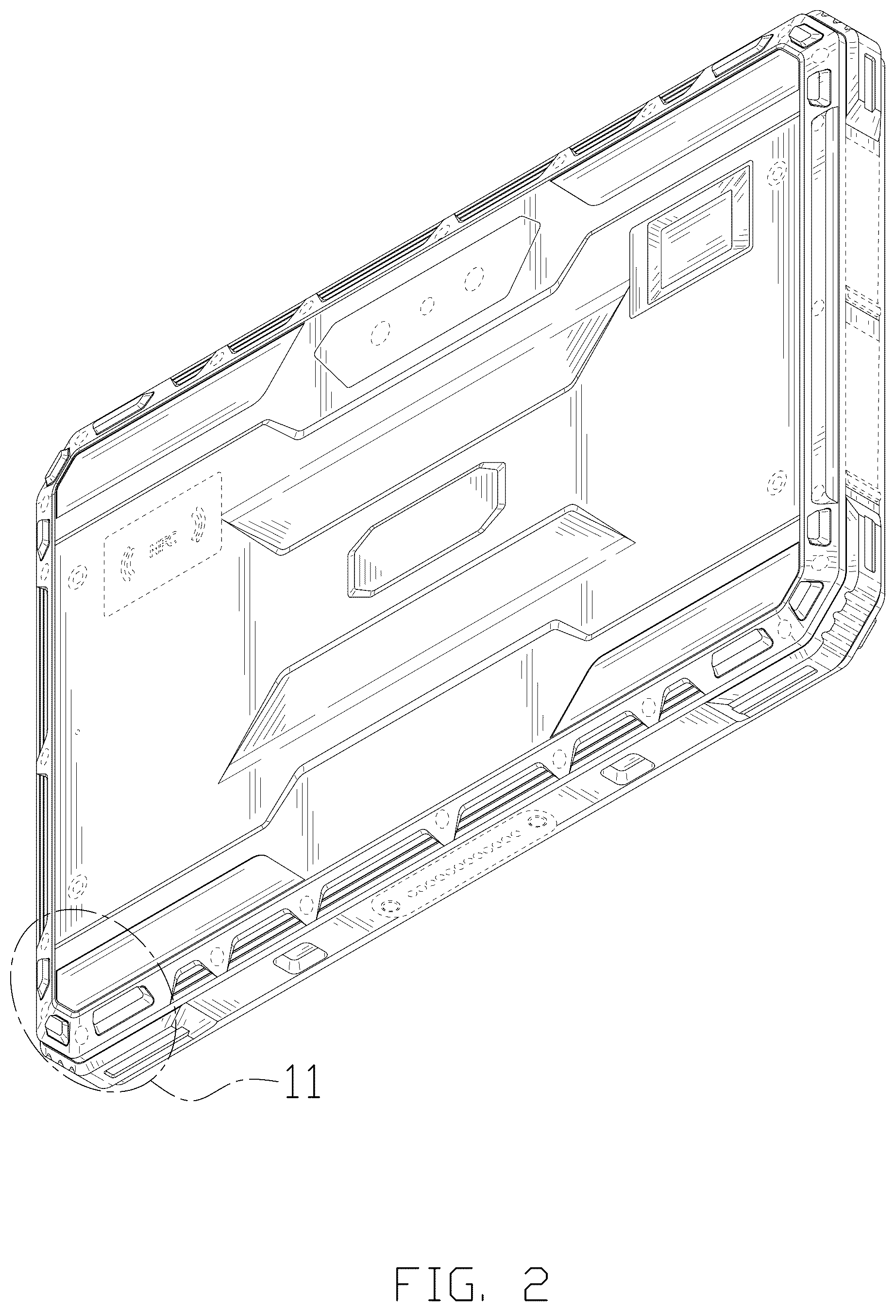 Patent USD1077795 Figure 2 – Mobile terminal