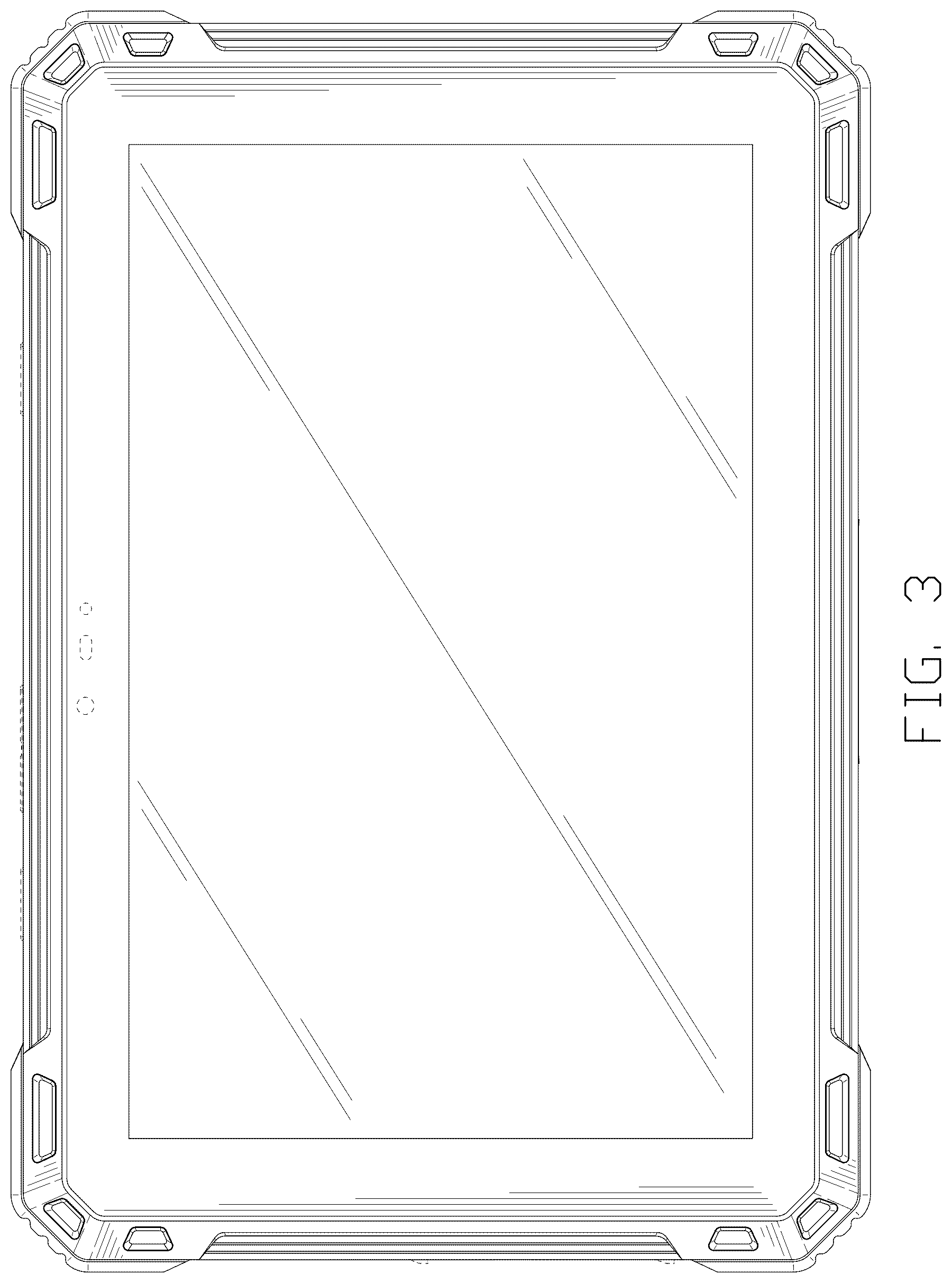 Patent USD1077795 Figure 3 – Mobile terminal