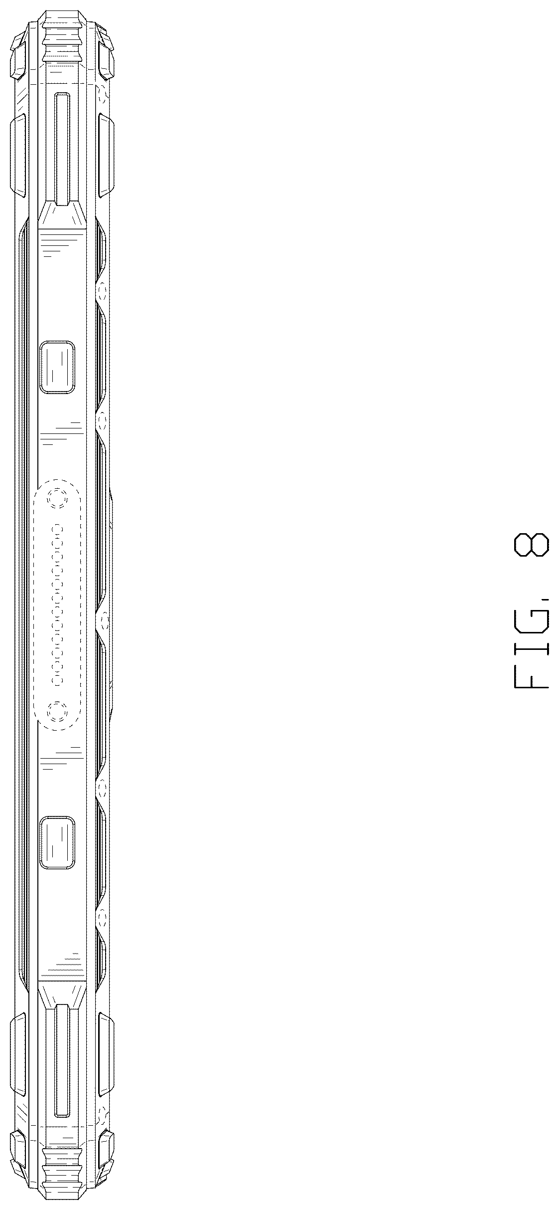 Patent USD1077795 Figure 8 – Mobile terminal