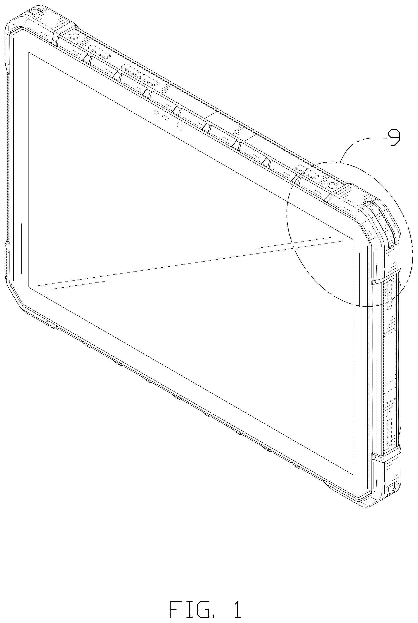 Patent USD1077796 Figure 1 – Mobile terminal