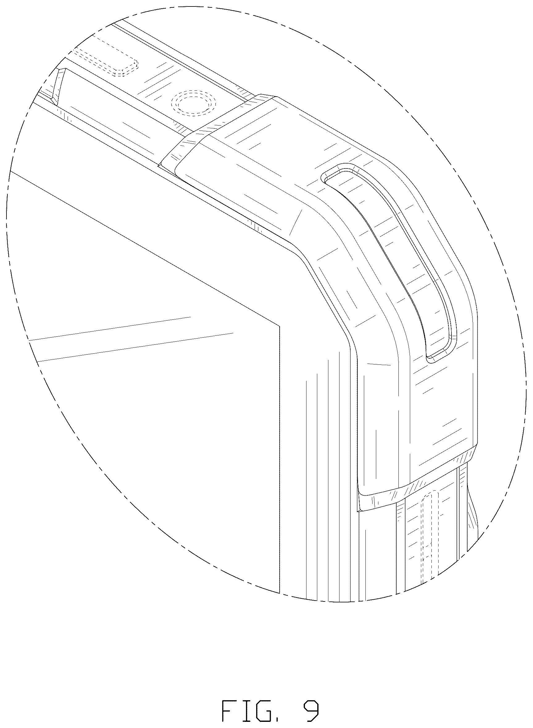 Patent USD1077796 Figure 9 – Mobile terminal