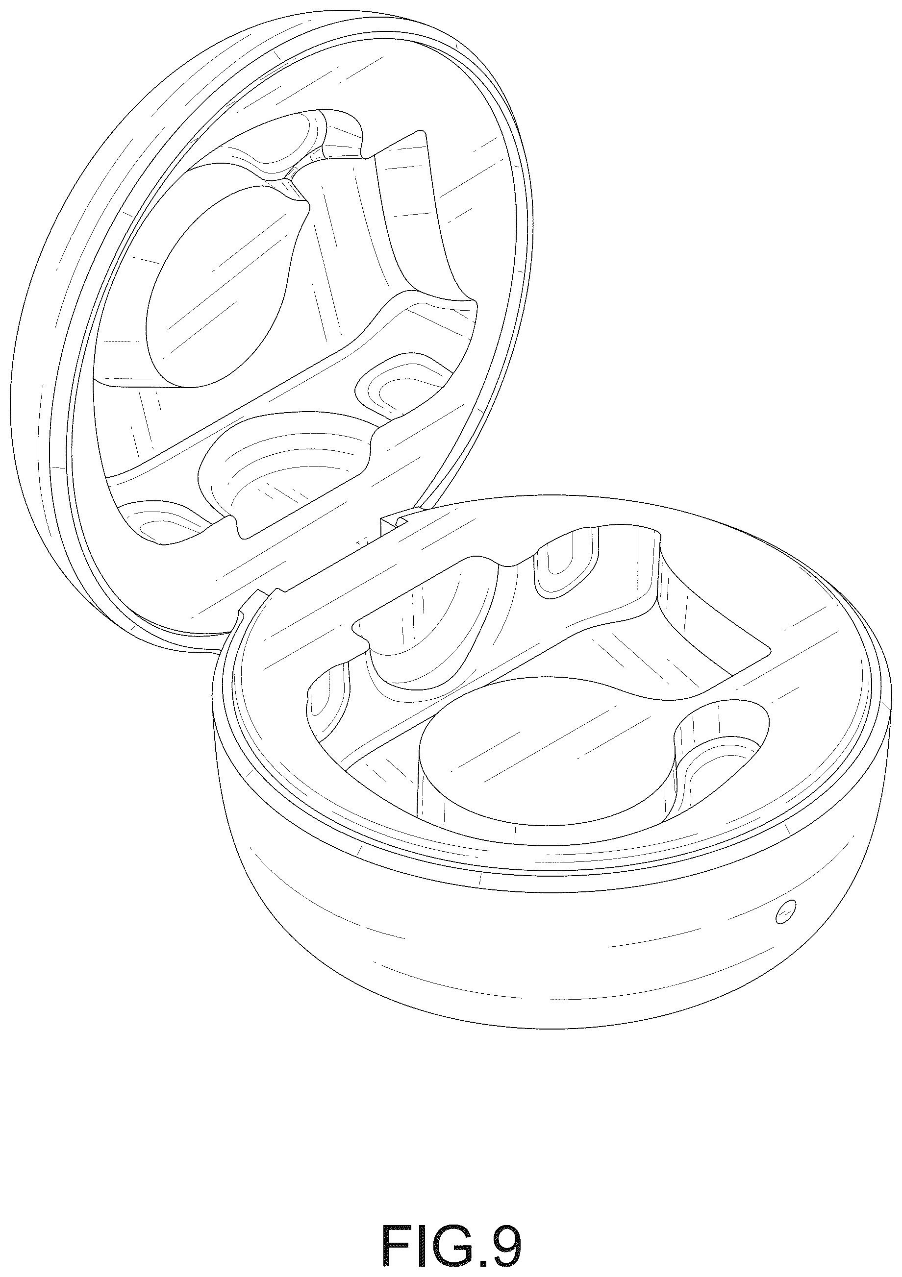 Patent USD1077799 Figure 9 – Combination charging case and smart ring