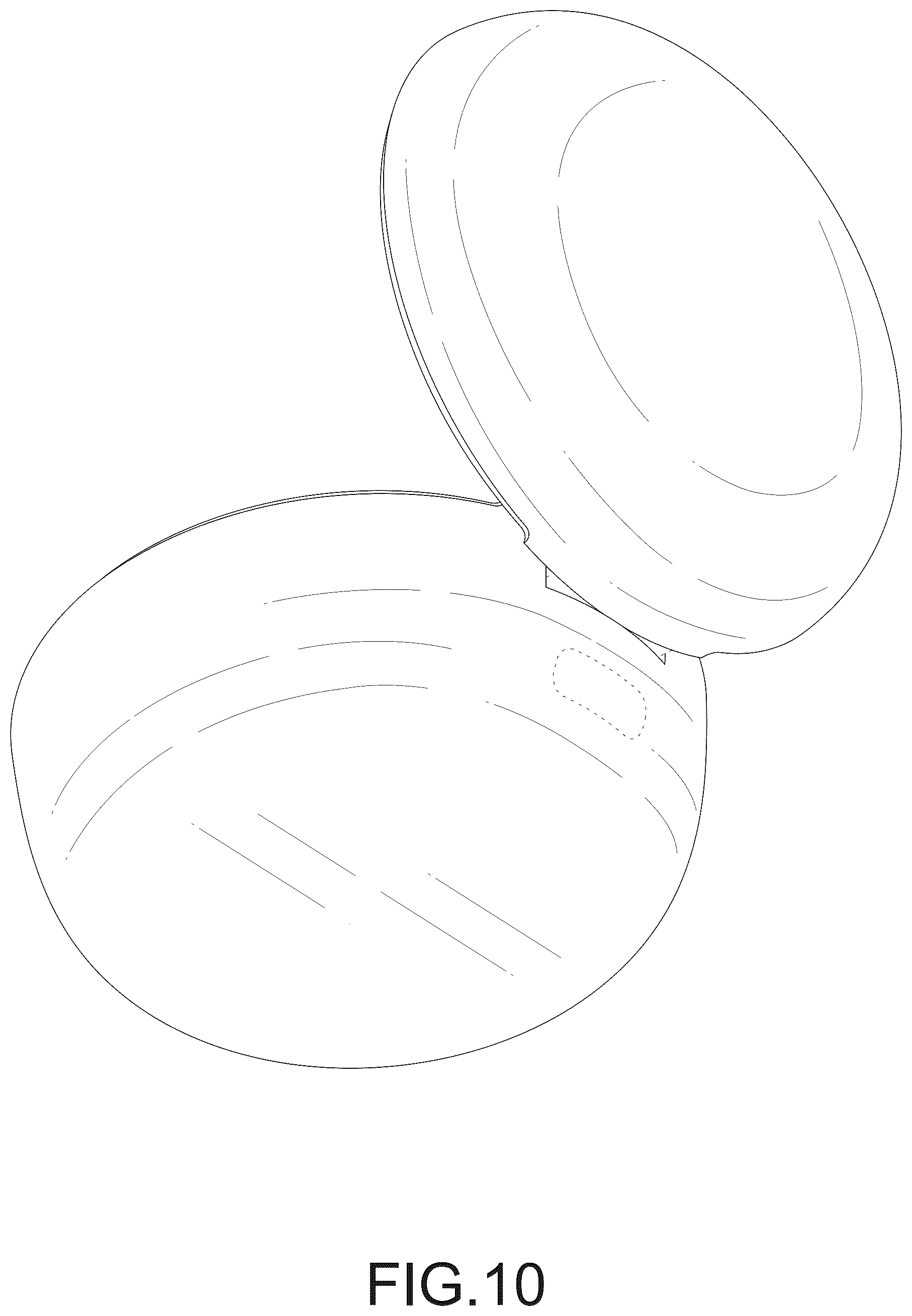 Patent USD1077799 Figure 10 – Combination charging case and smart ring