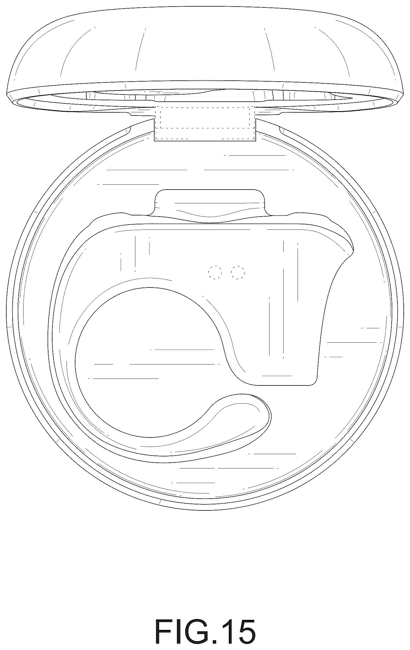 Patent USD1077799 Figure 15 – Combination charging case and smart ring