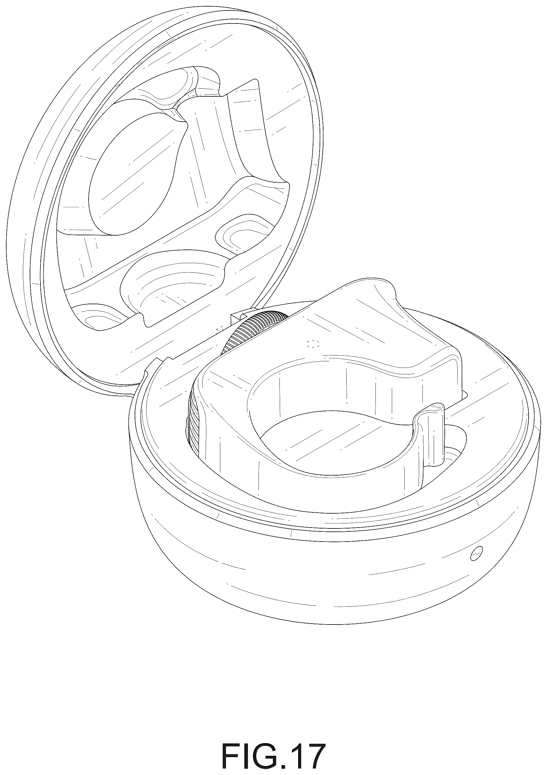 Patent USD1077799 Figure 17 – Combination charging case and smart ring