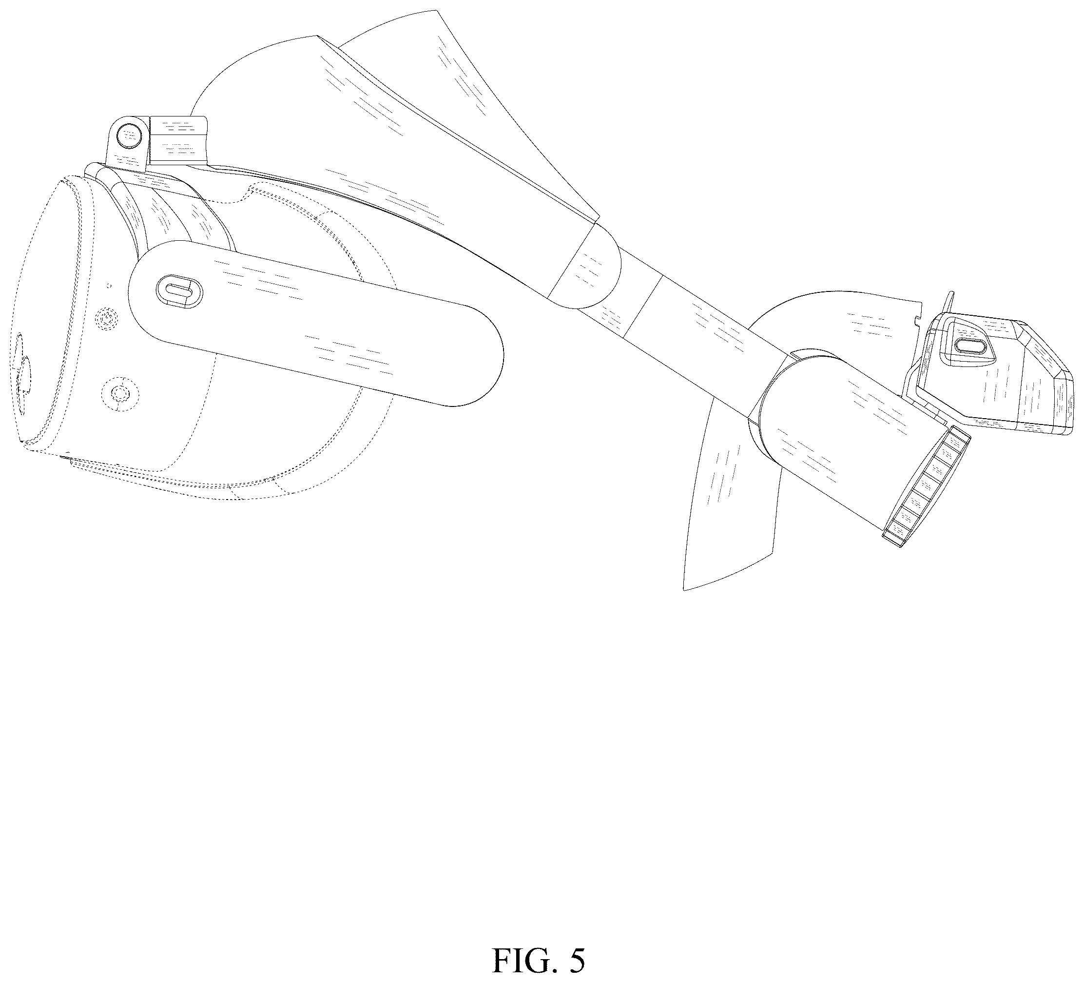 Patent USD1077804 Figure 5 – Flip and stretch VR headset