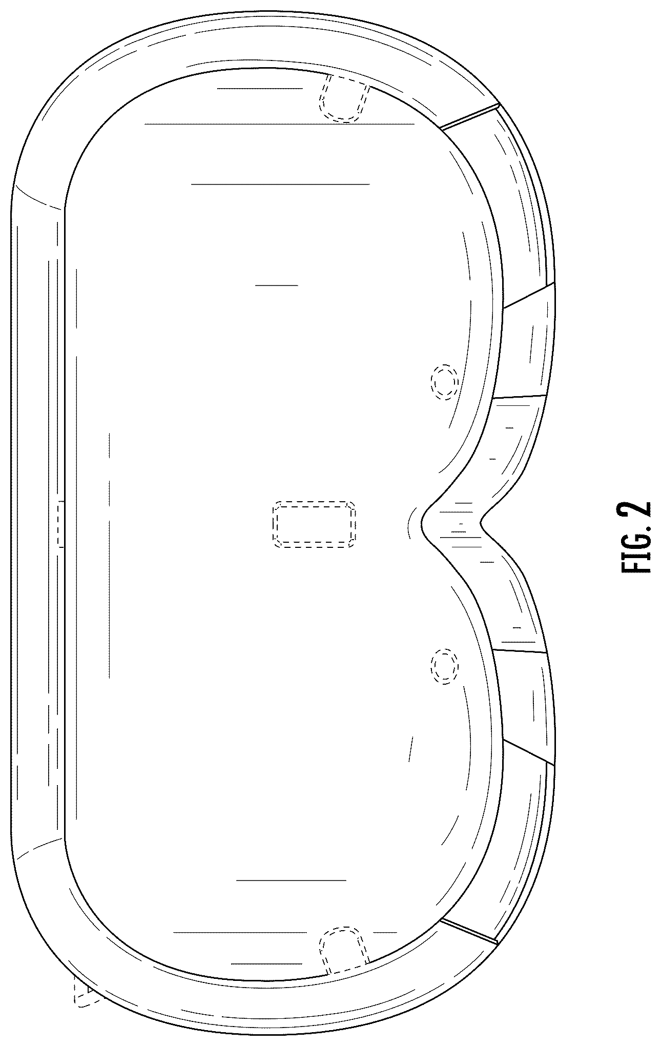 Patent USD1077805 Figure 2 – Housing for head-mounted display