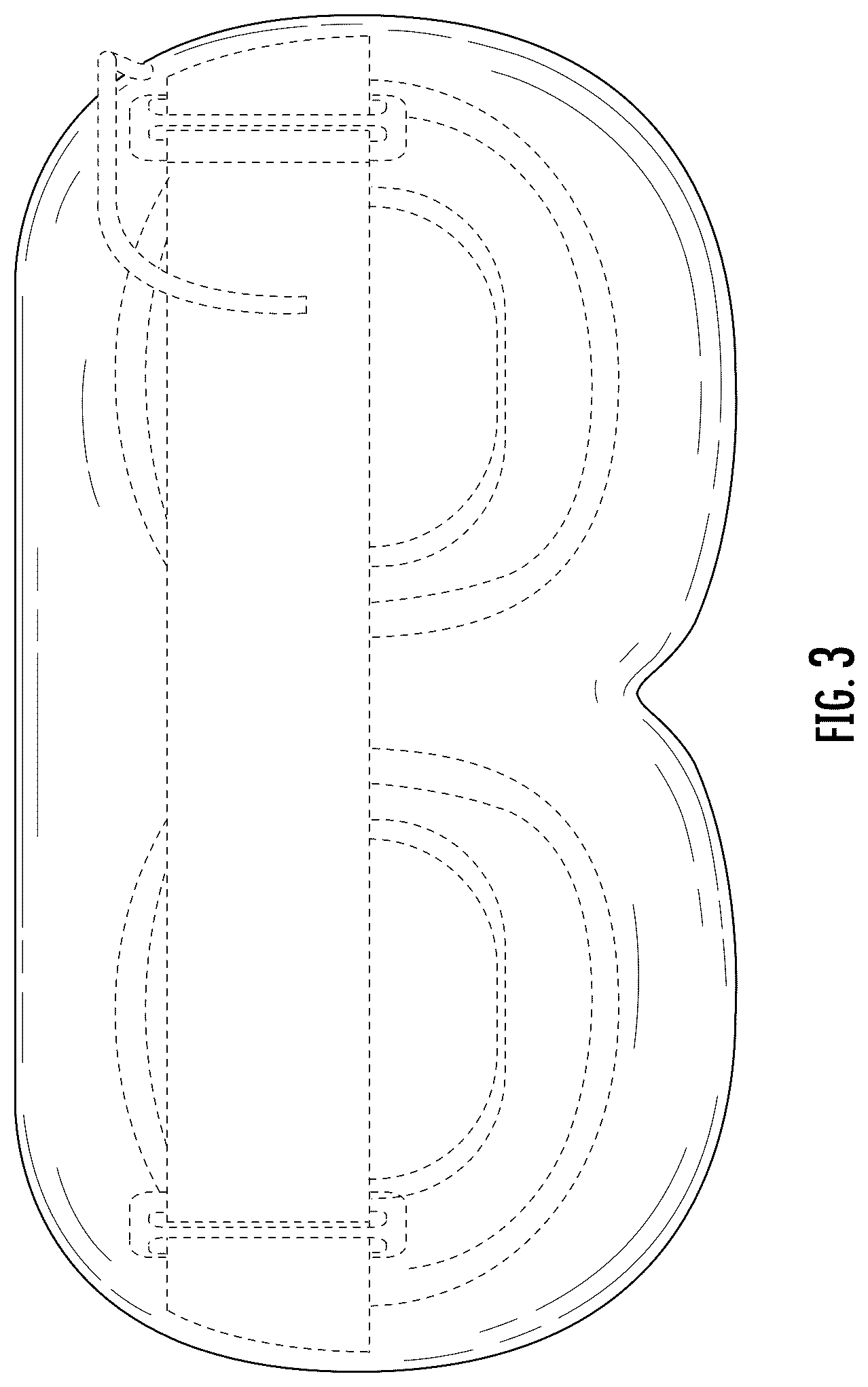 Patent USD1077805 Figure 3 – Housing for head-mounted display