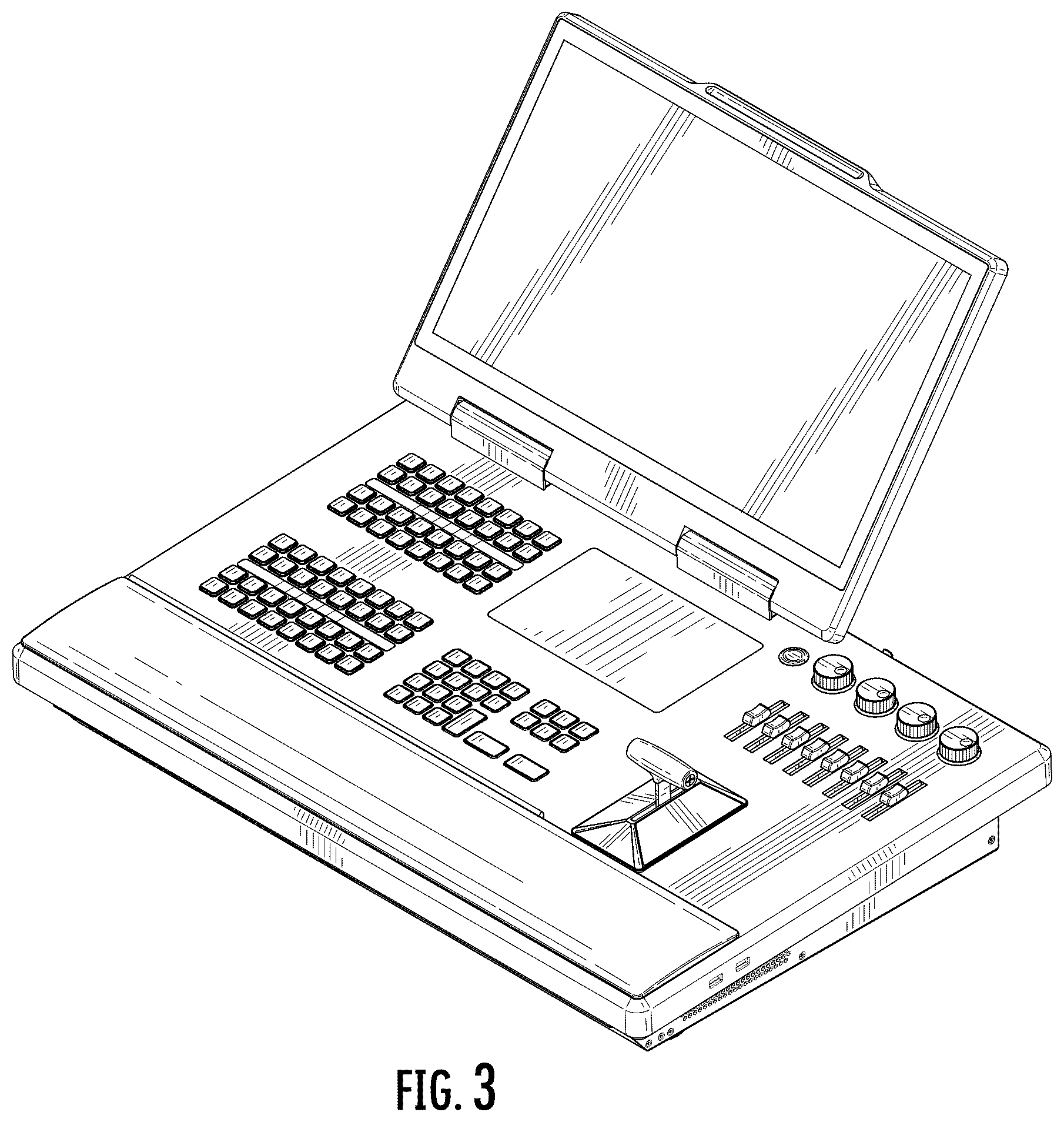 Patent USD1077806 Figure 3 – Console