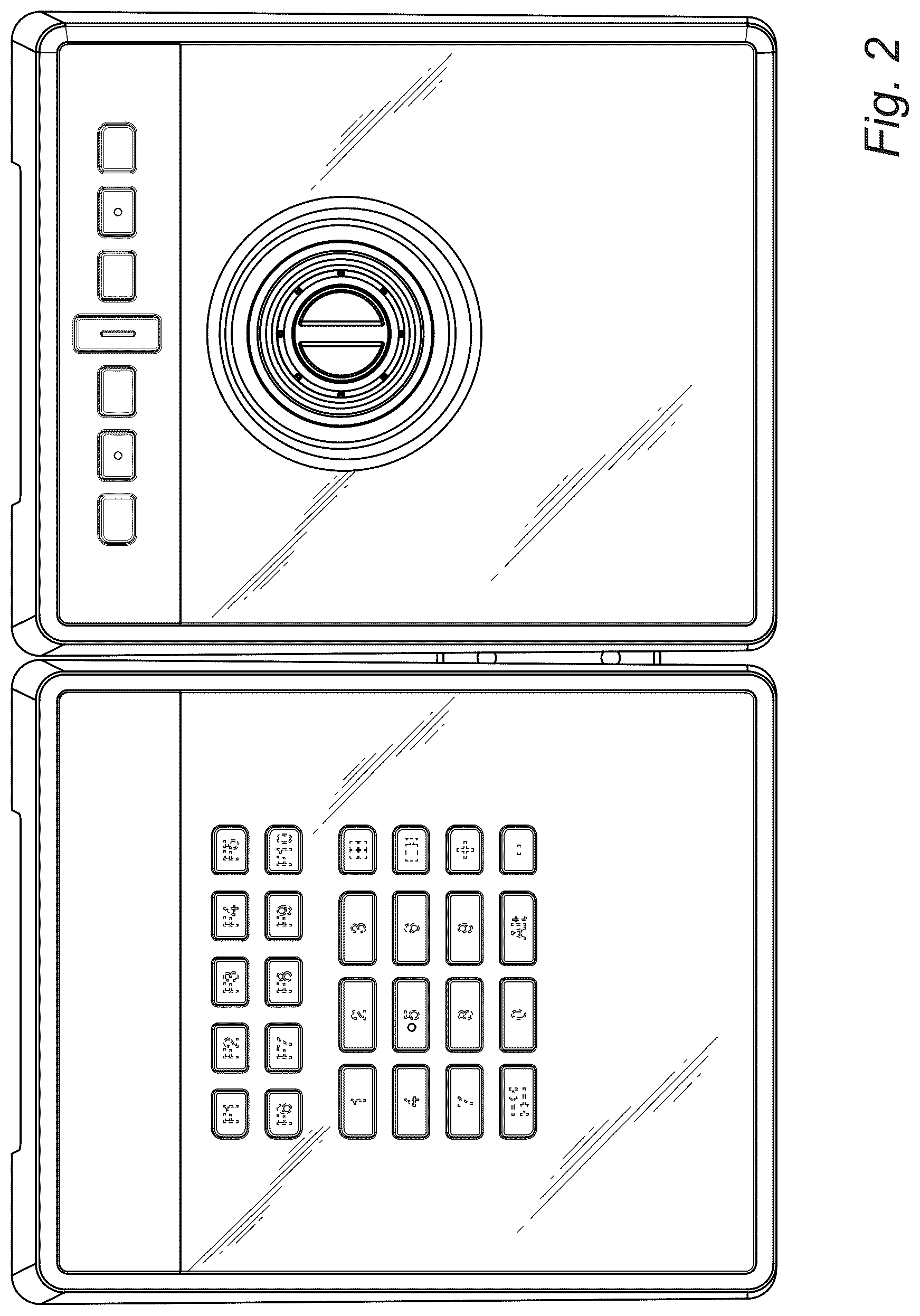 Patent USD1077812 Figure 2 – Combined joystick and keyboard