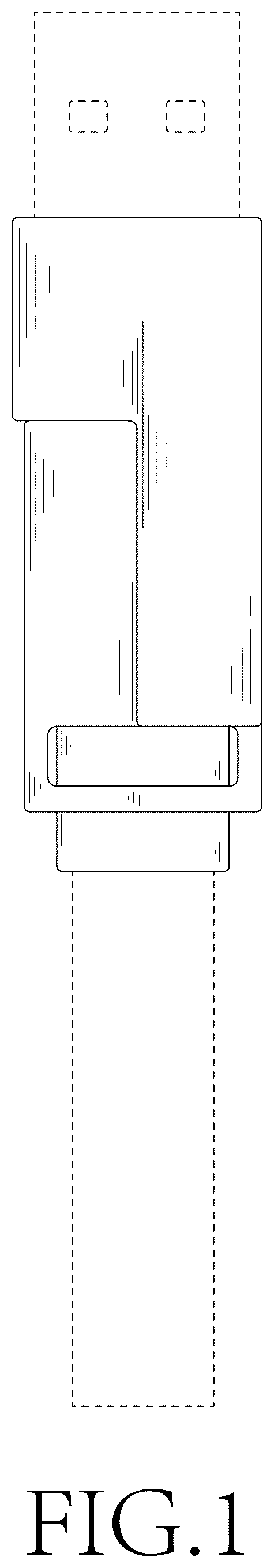 Patent USD1077813 Figure 1 – Data cable